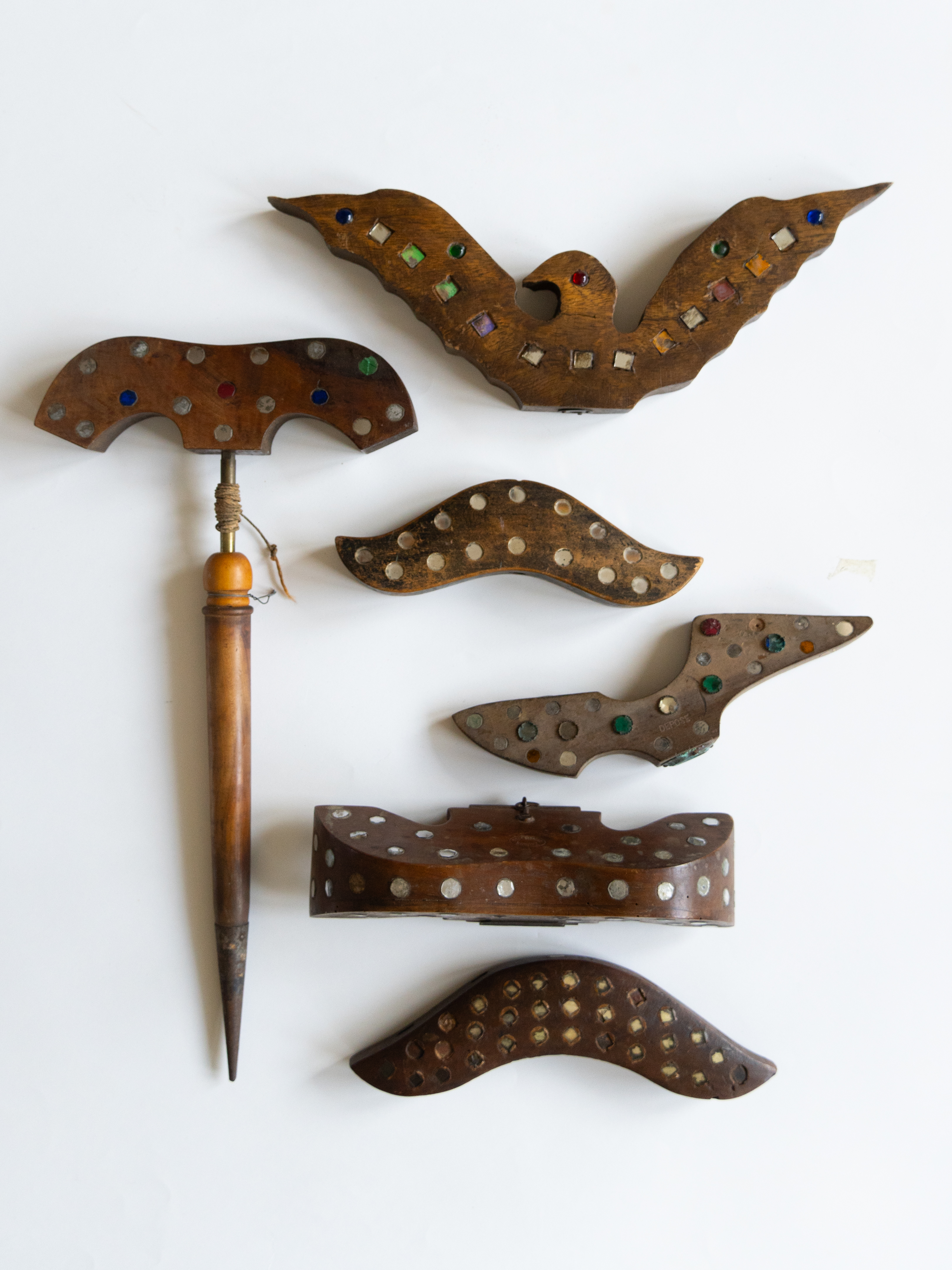 Collection of 'miroirs aux alouettes'