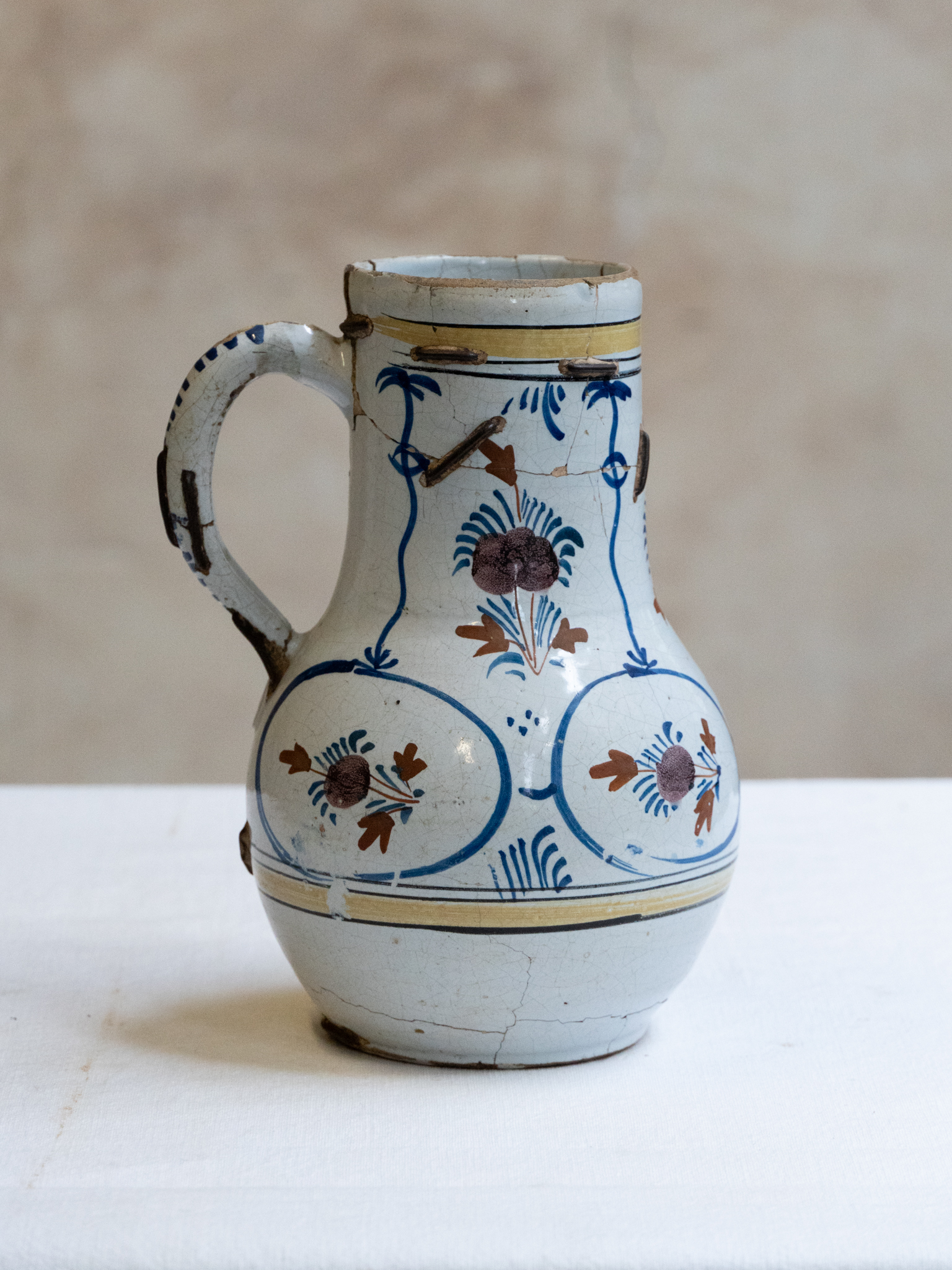 Mended Delft Jug