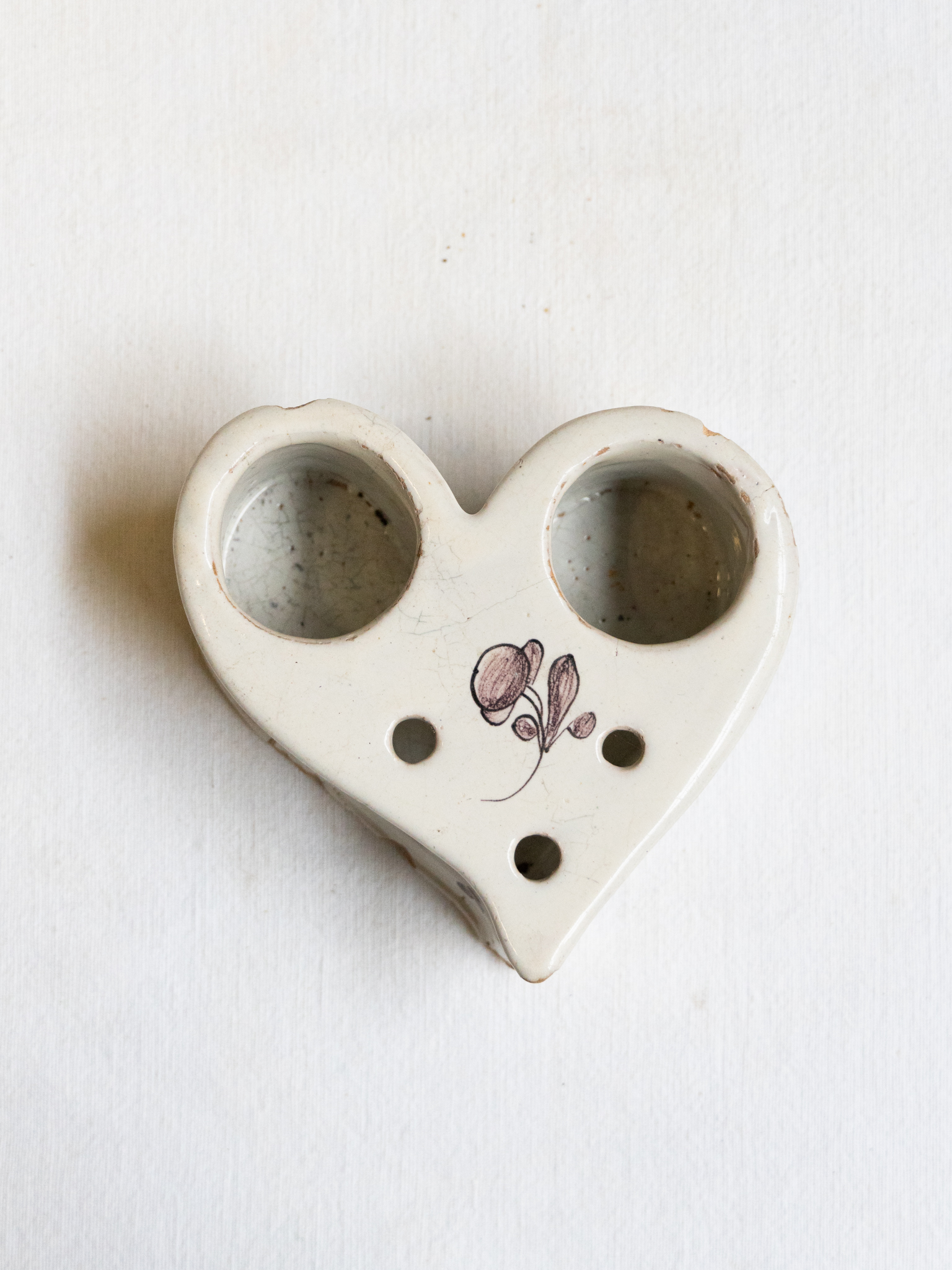 French Earthenware Inkwell