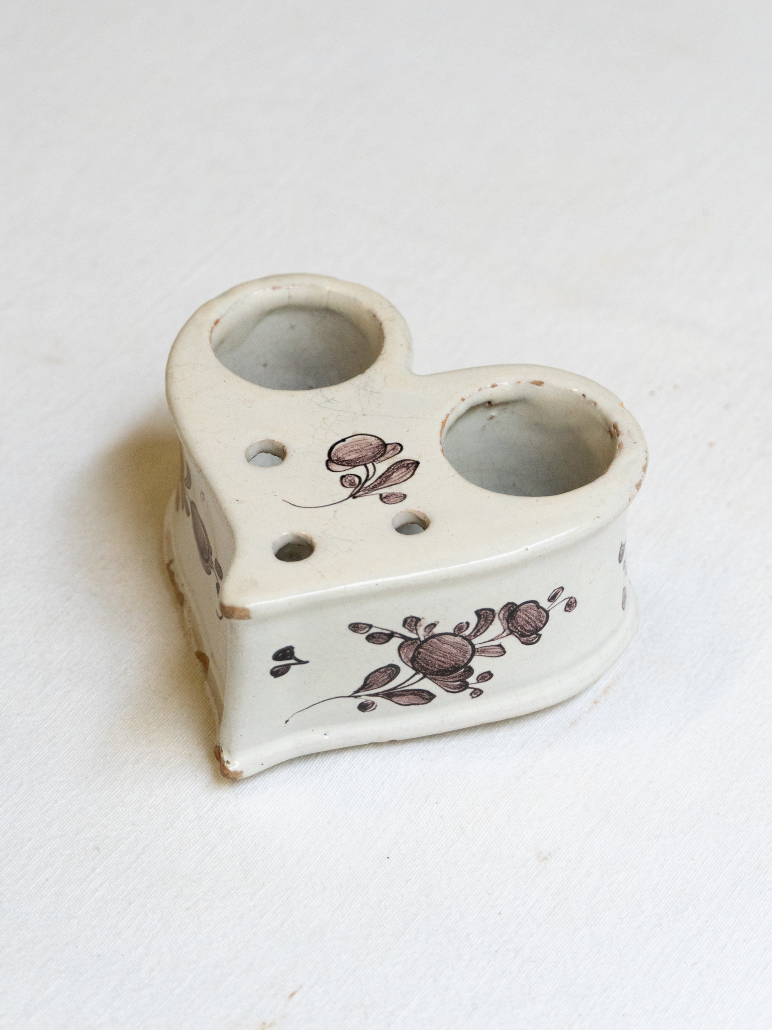 French Earthenware Inkwell