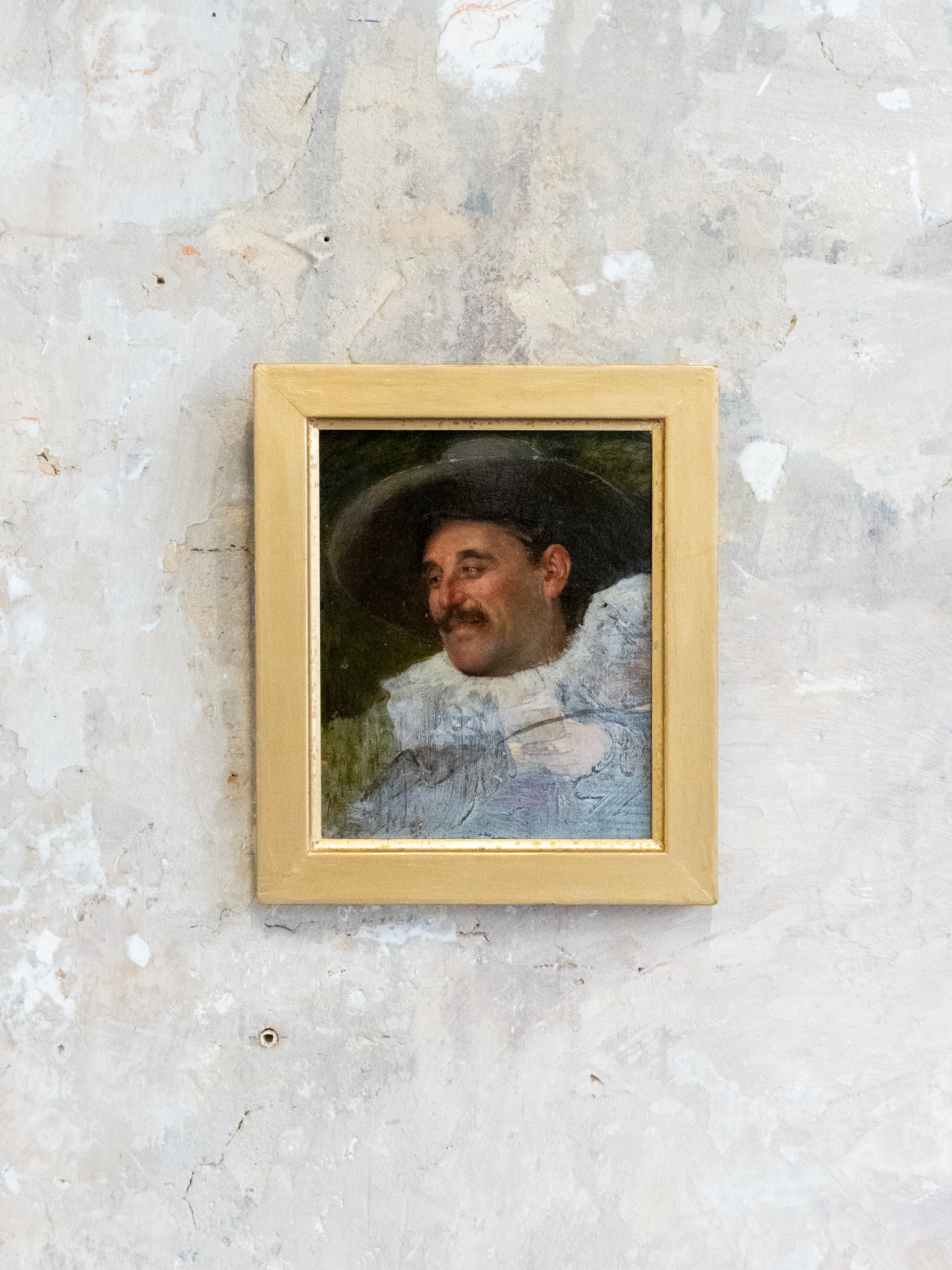 Oil Sketch Hatted Man