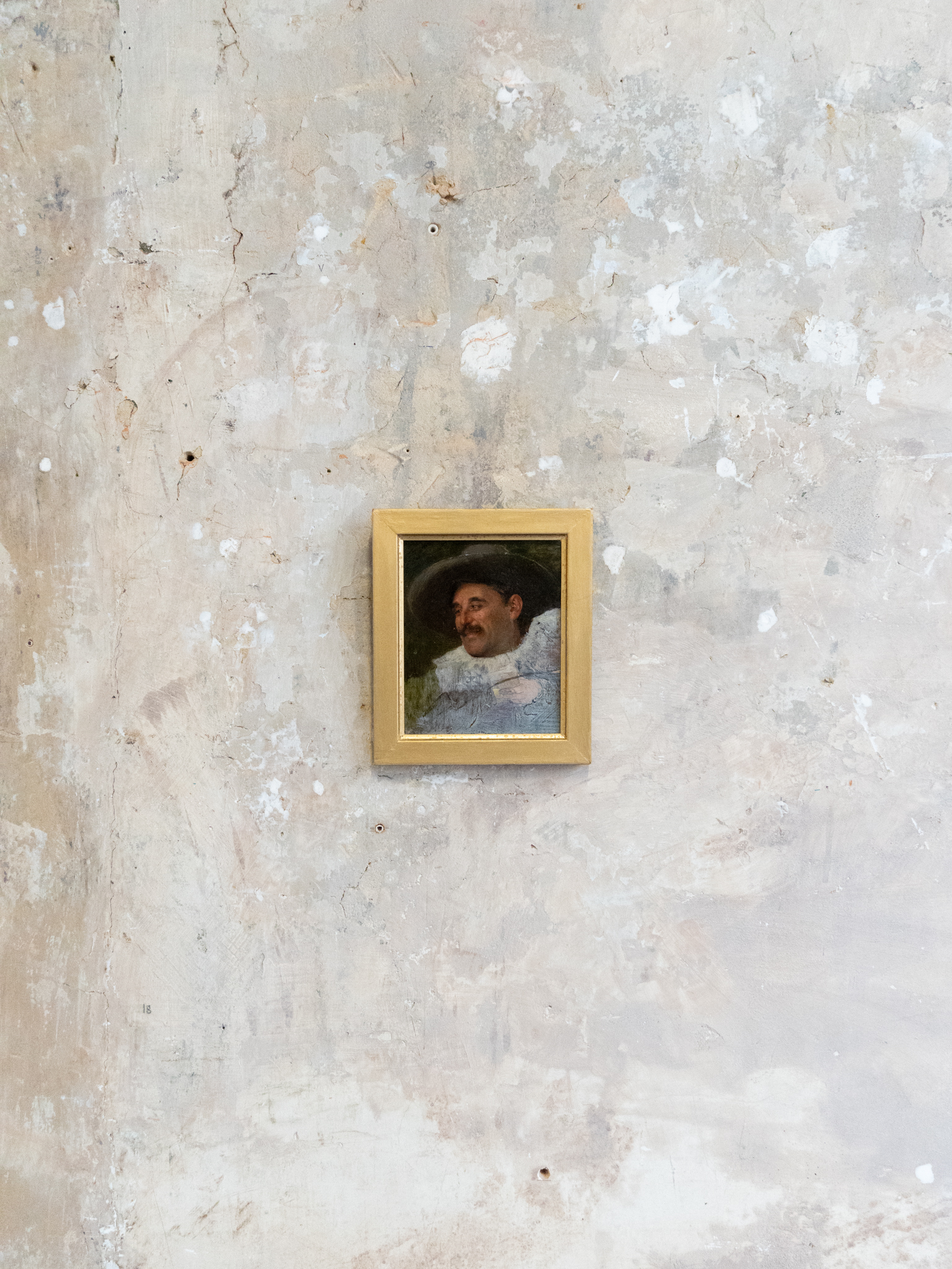 Oil Sketch Hatted Man