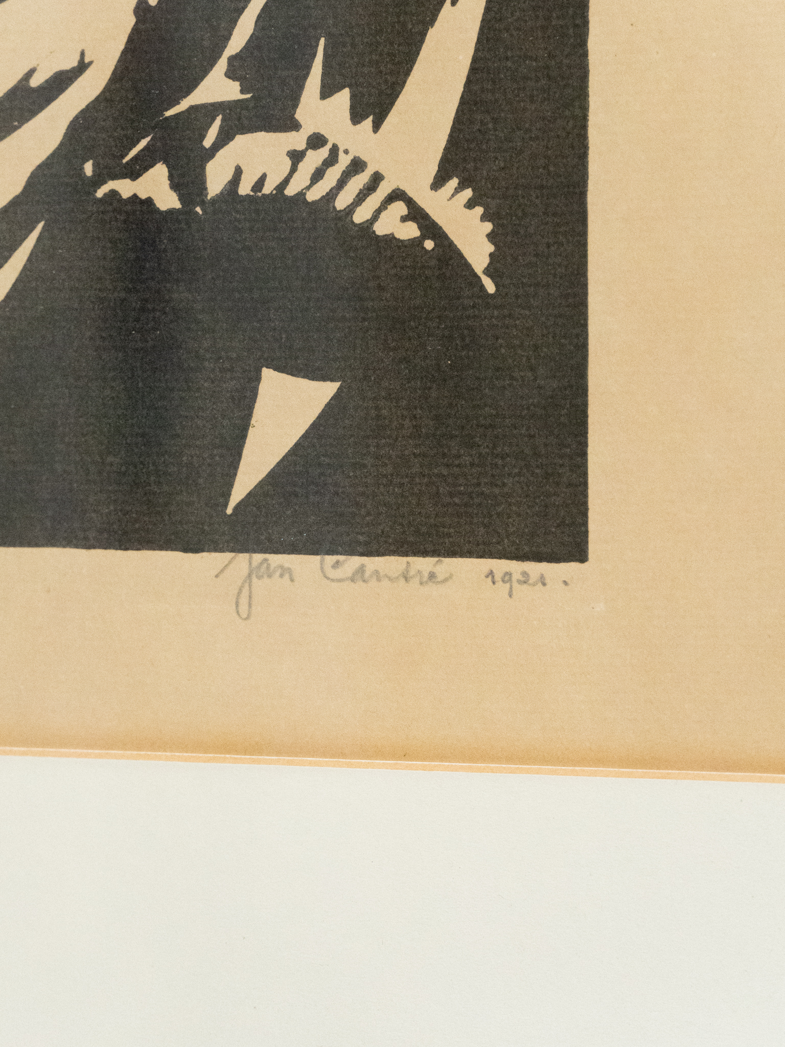 Jan-Frans Cantré, 'Les Perroquets', Woodcut, 1921