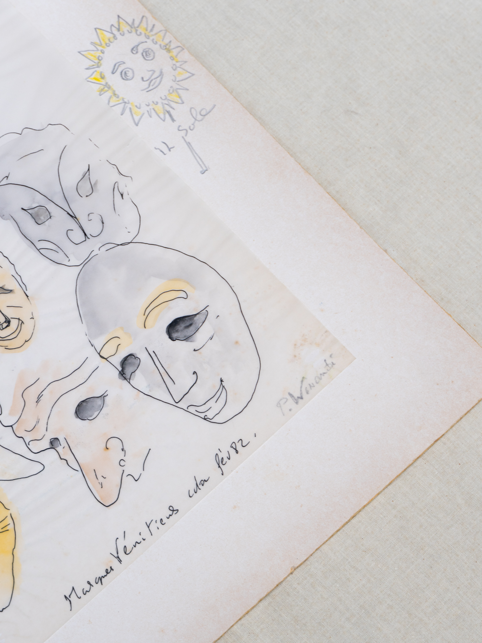 P. Winandi, 'Masques Vénitiens', 1982