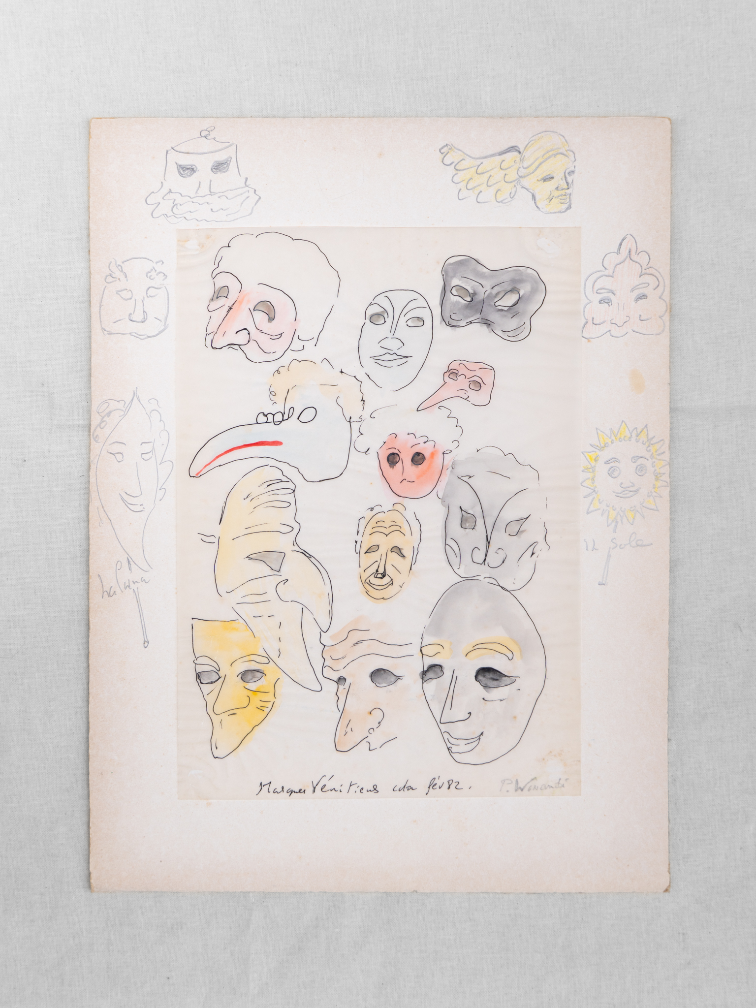 P. Winandi, 'Masques Vénitiens', 1982
