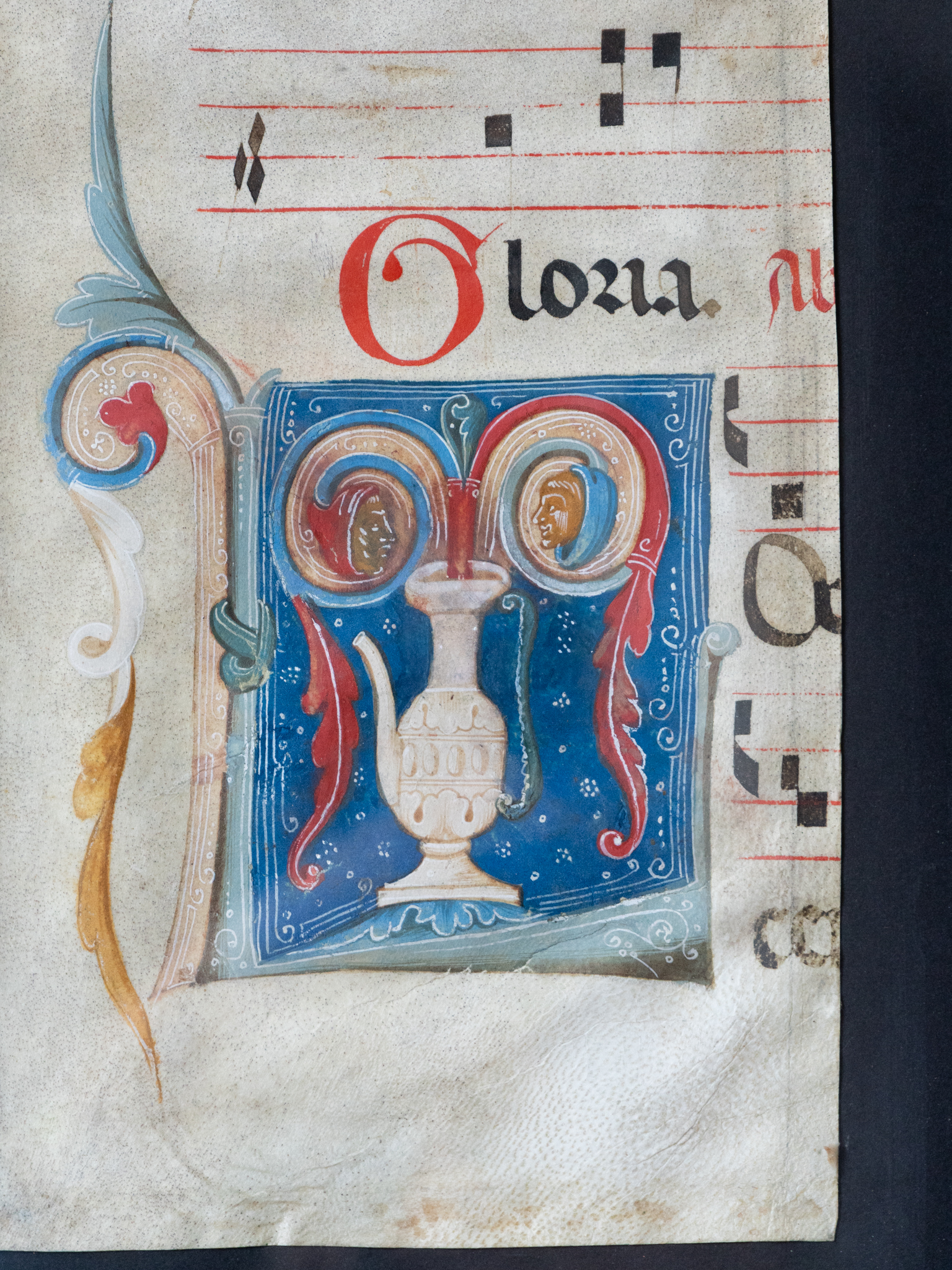 Circa 1300 Choirbook Illumination