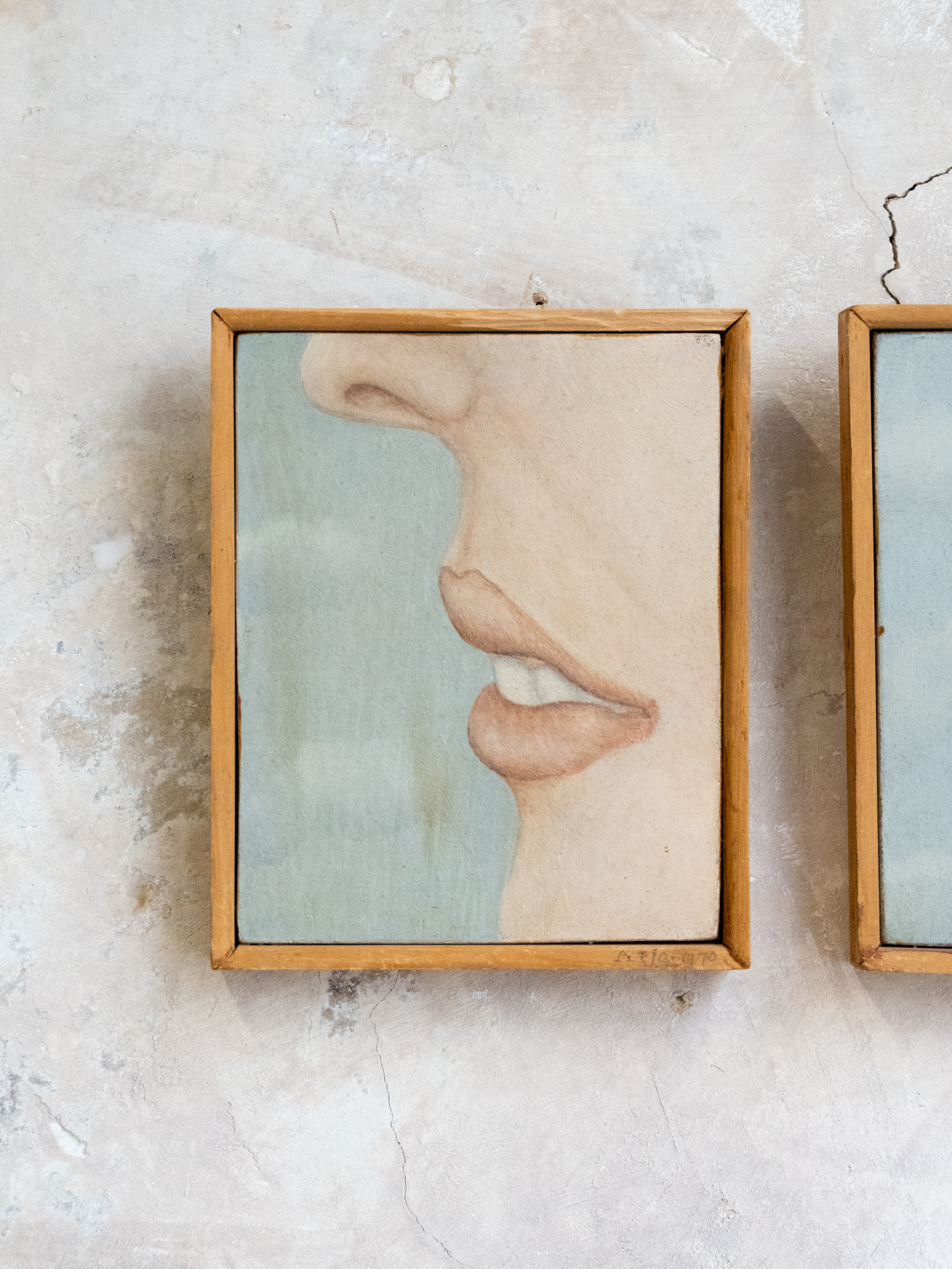 Arja van den Berg, 'Mond Gewoon & Lachende mond', 1970