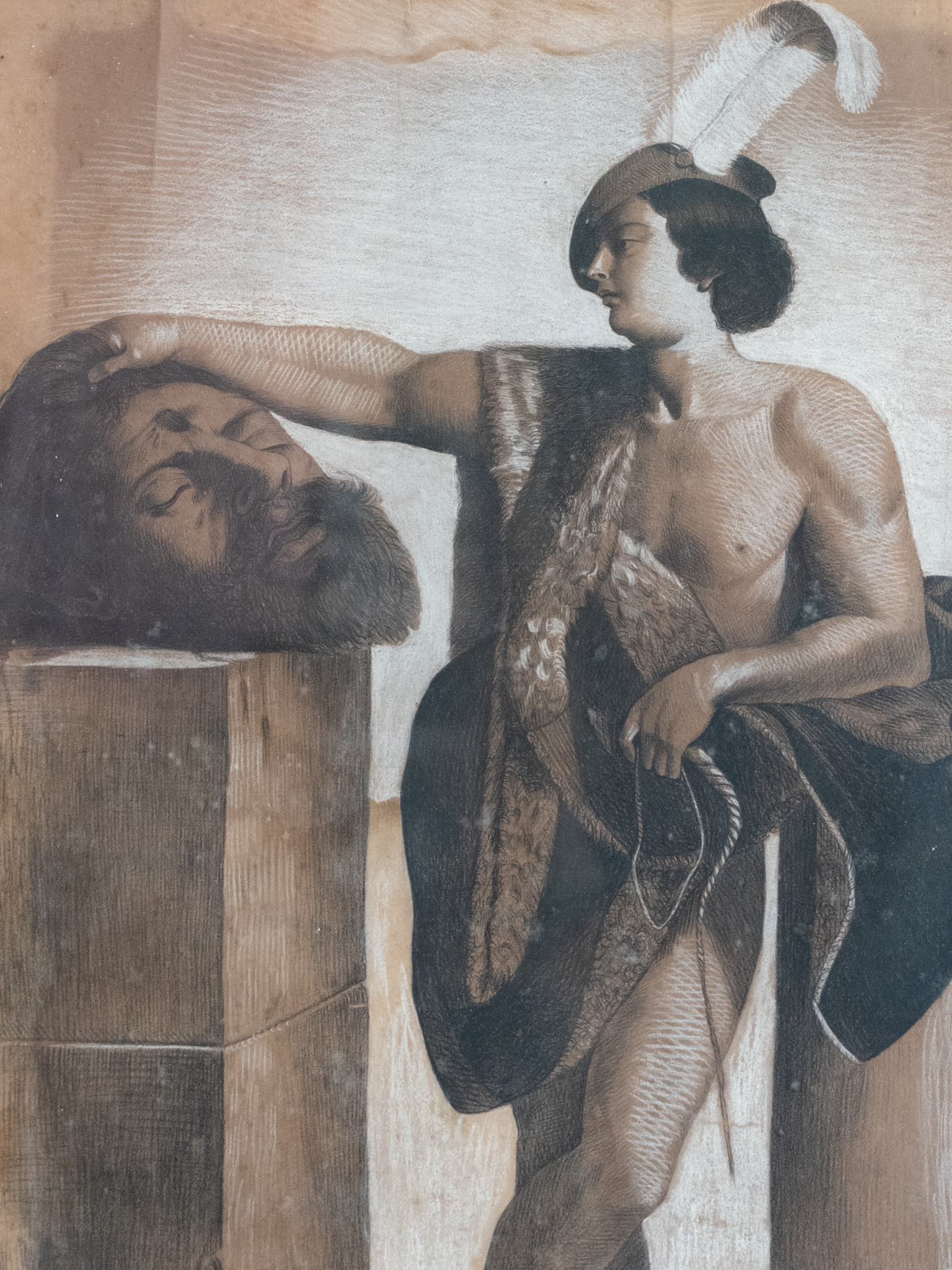 David holding Goliath's Head, after Guido Reni 