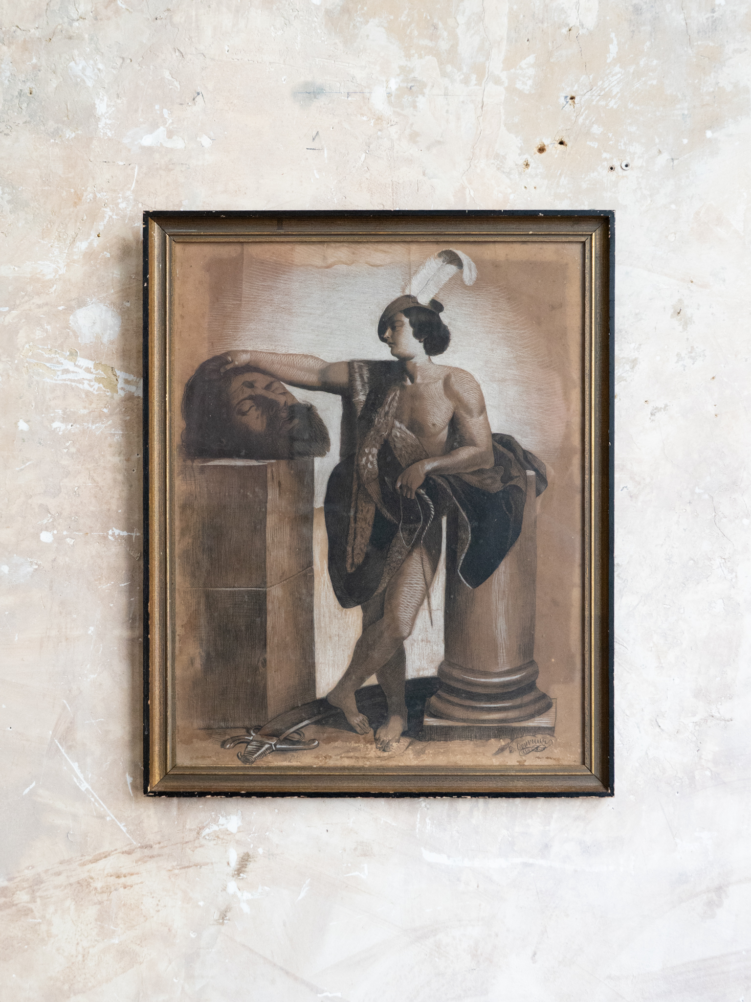 David holding Goliath's Head, after Guido Reni 