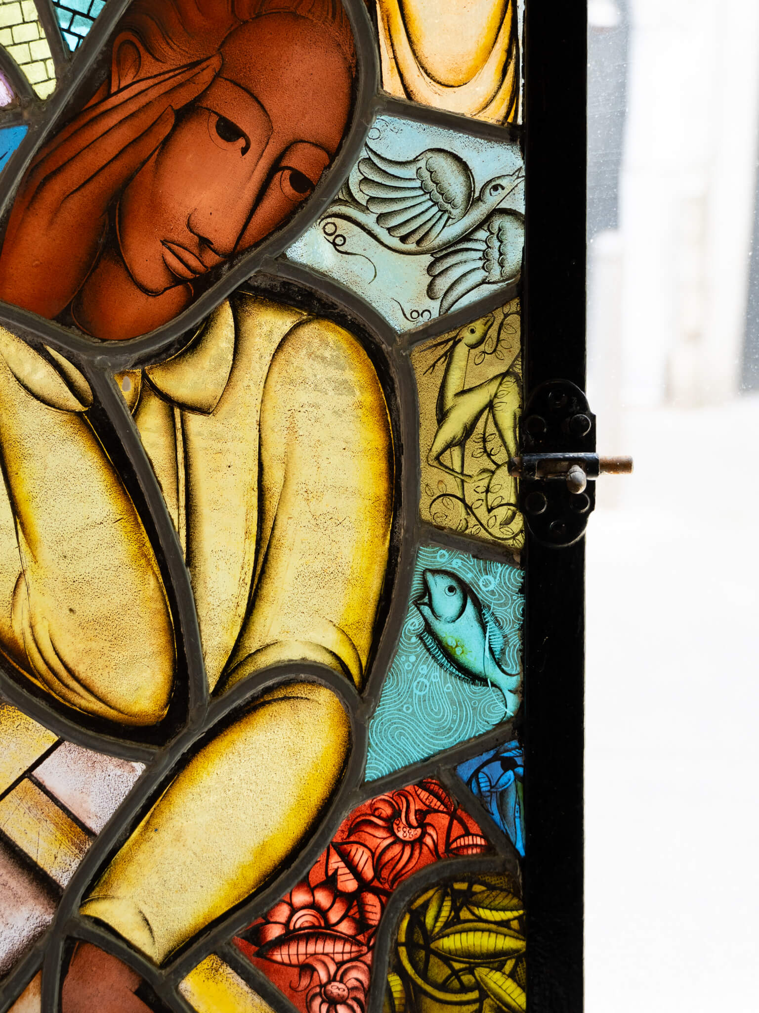 Modernist Stained Glass Window