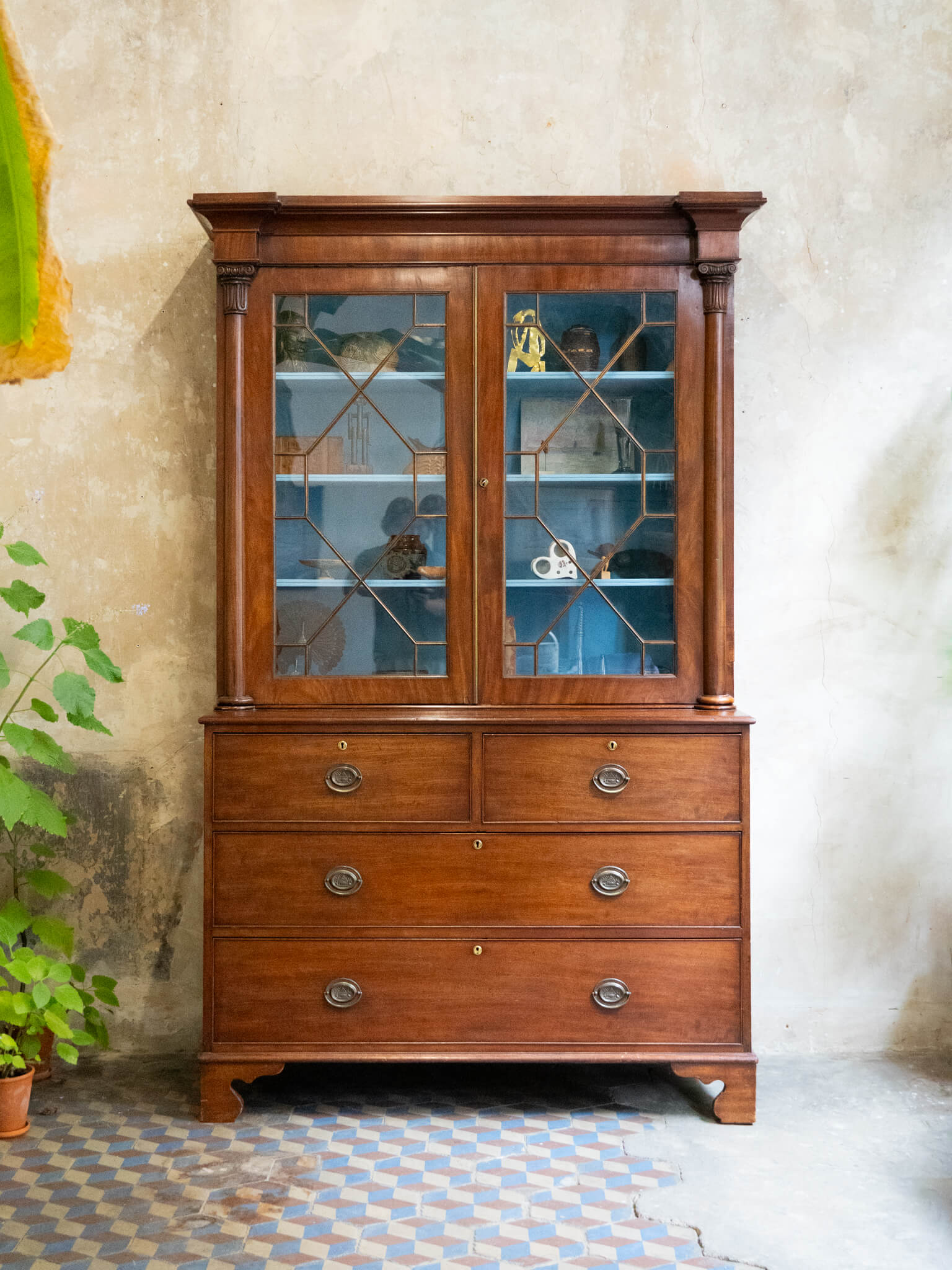 Trafalgar Glazed Bookcase