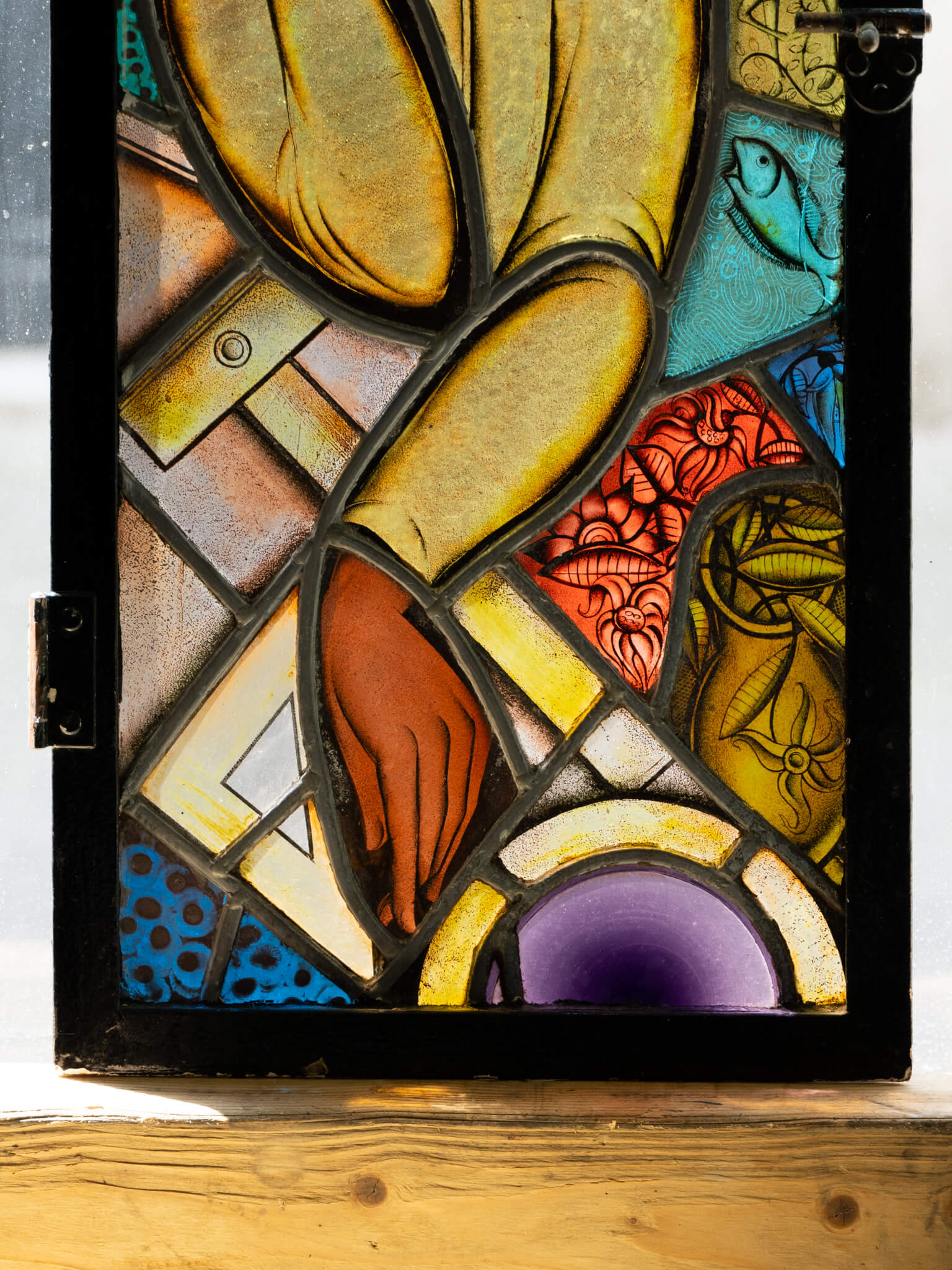 Modernist Stained Glass Window