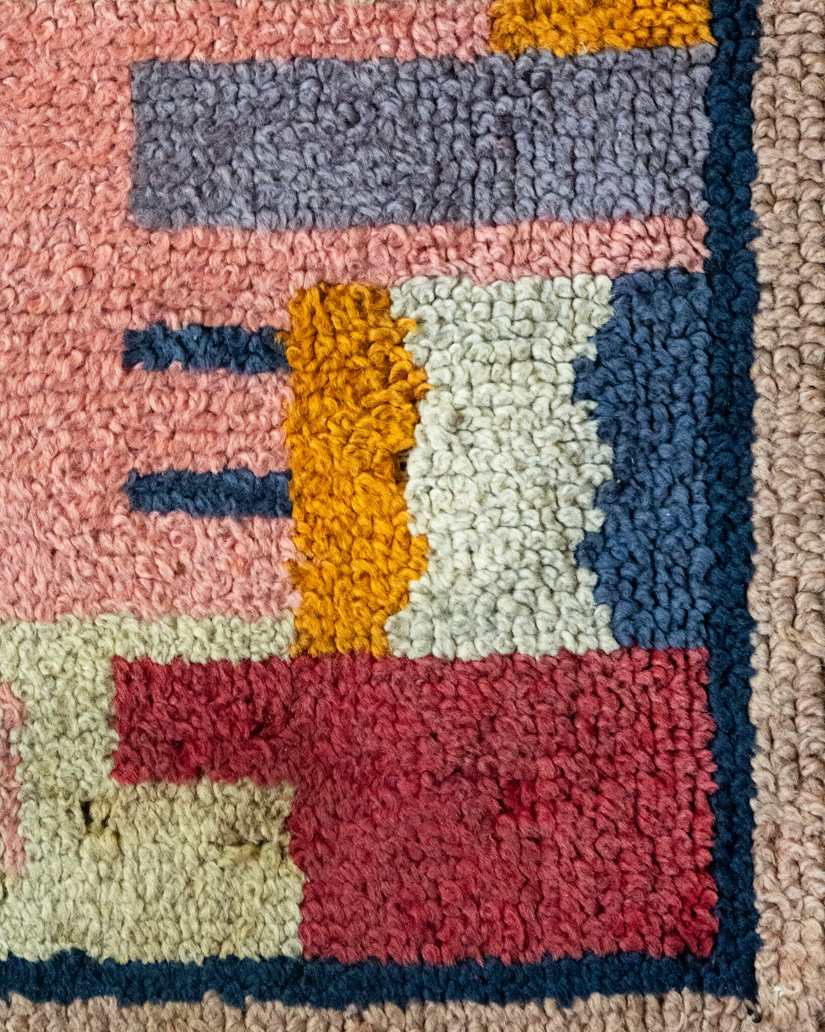 Modernist Hooked Rug