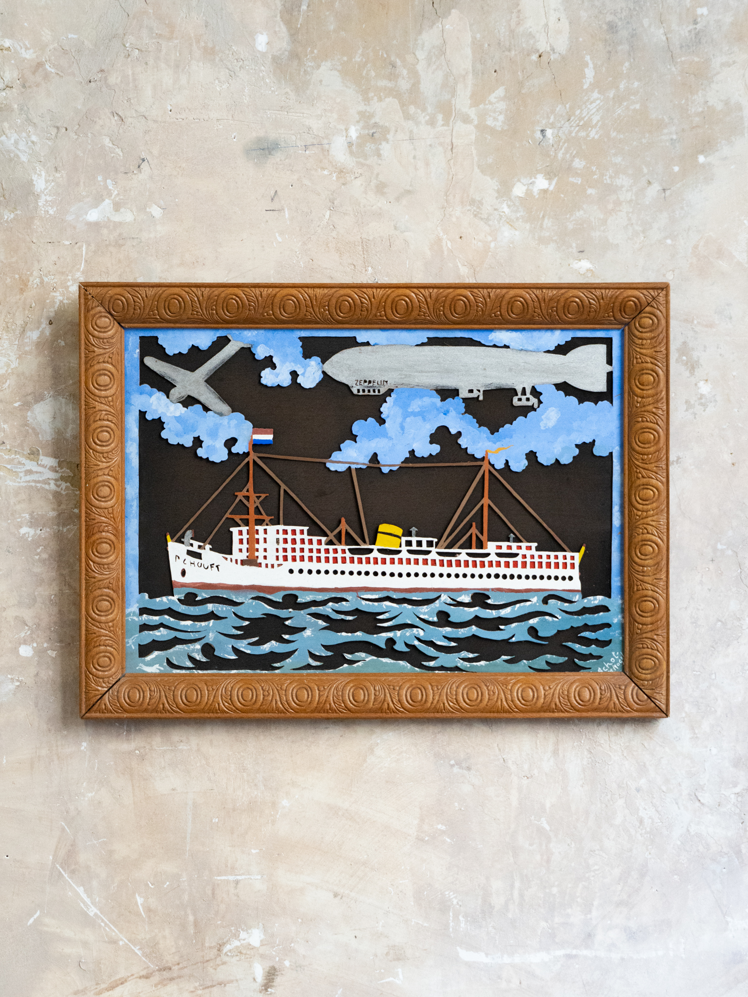J. Schotnagel, 'P.C. Hooft', decoupage, circa 1930