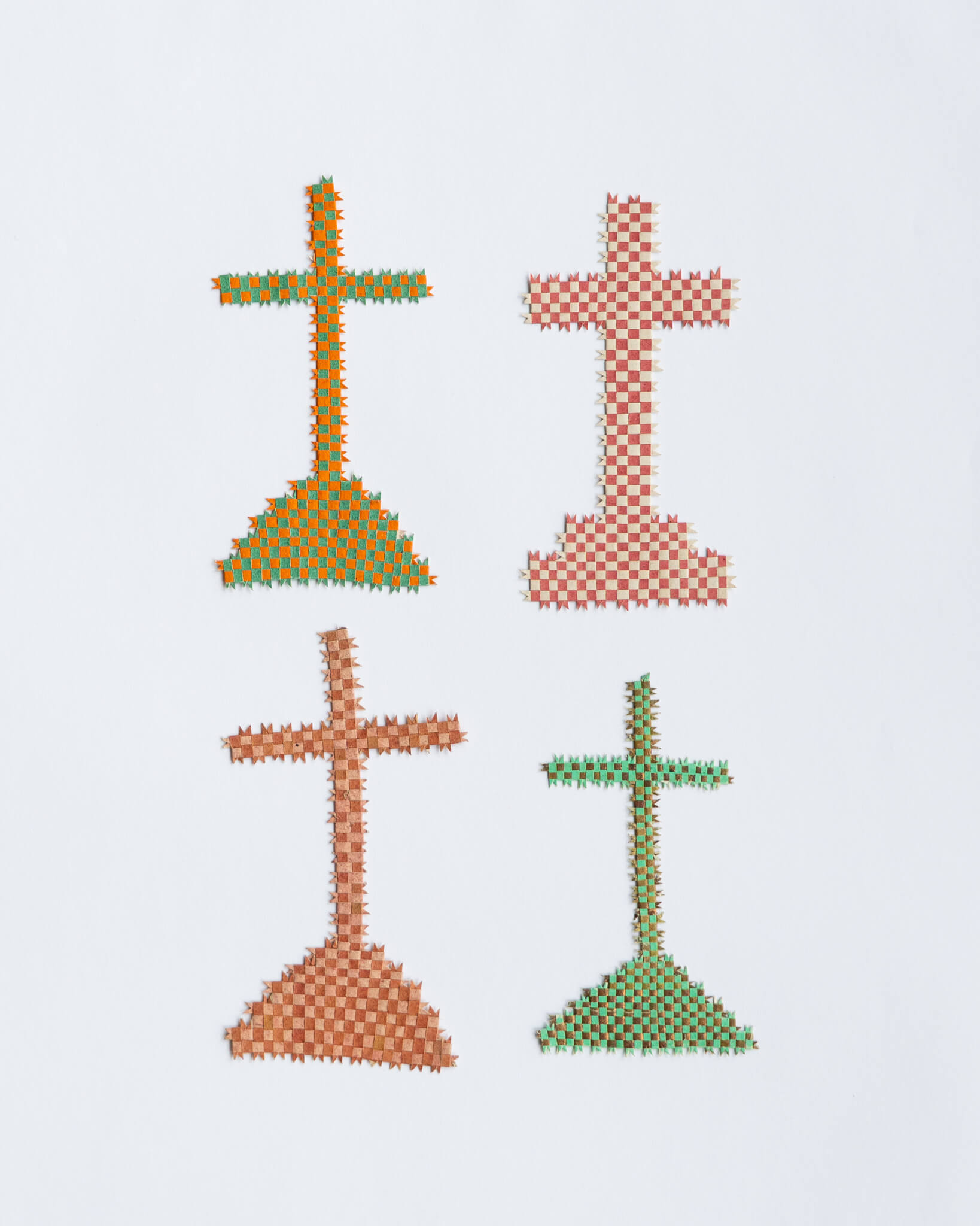 Woven Paper Crosses