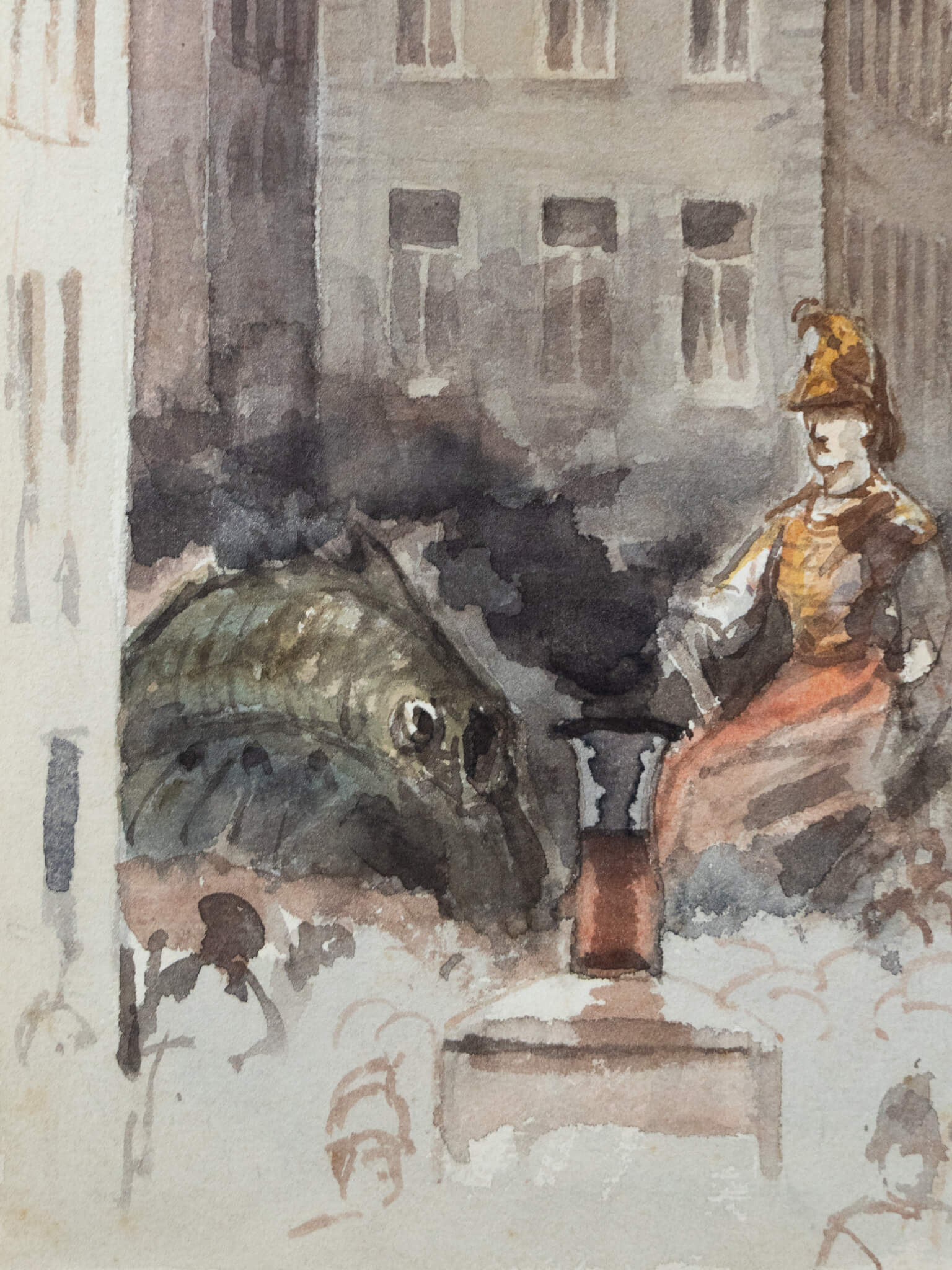 Henri Seghers, 'Brand Falconkazerne'