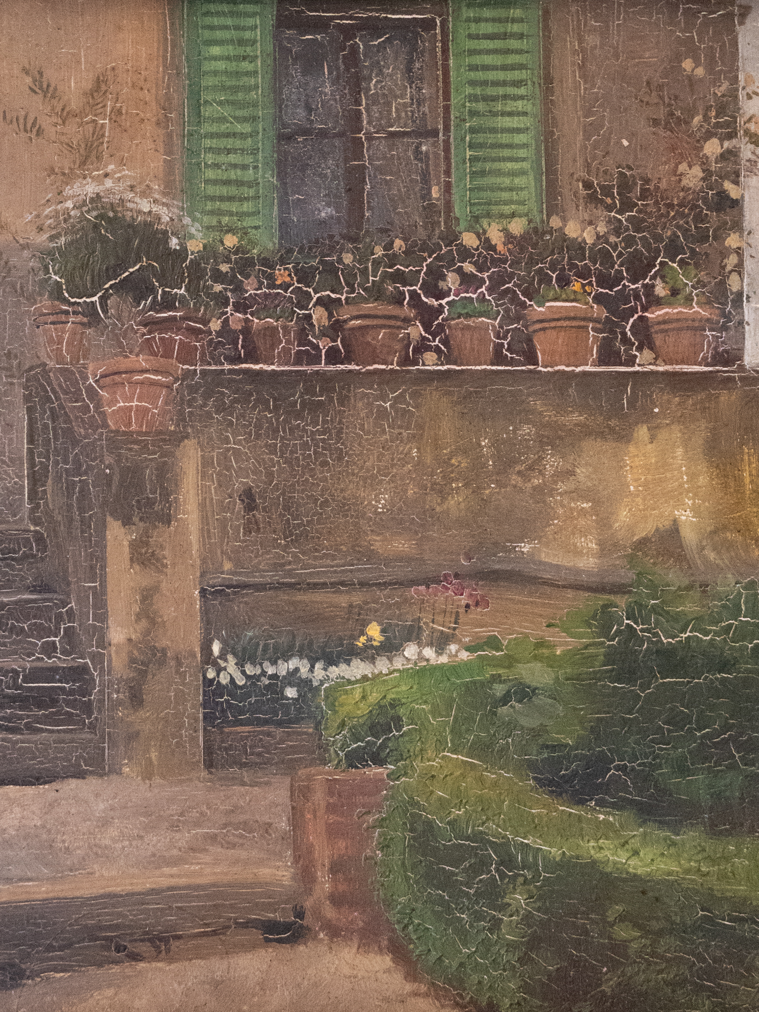 French Front Yard Painting