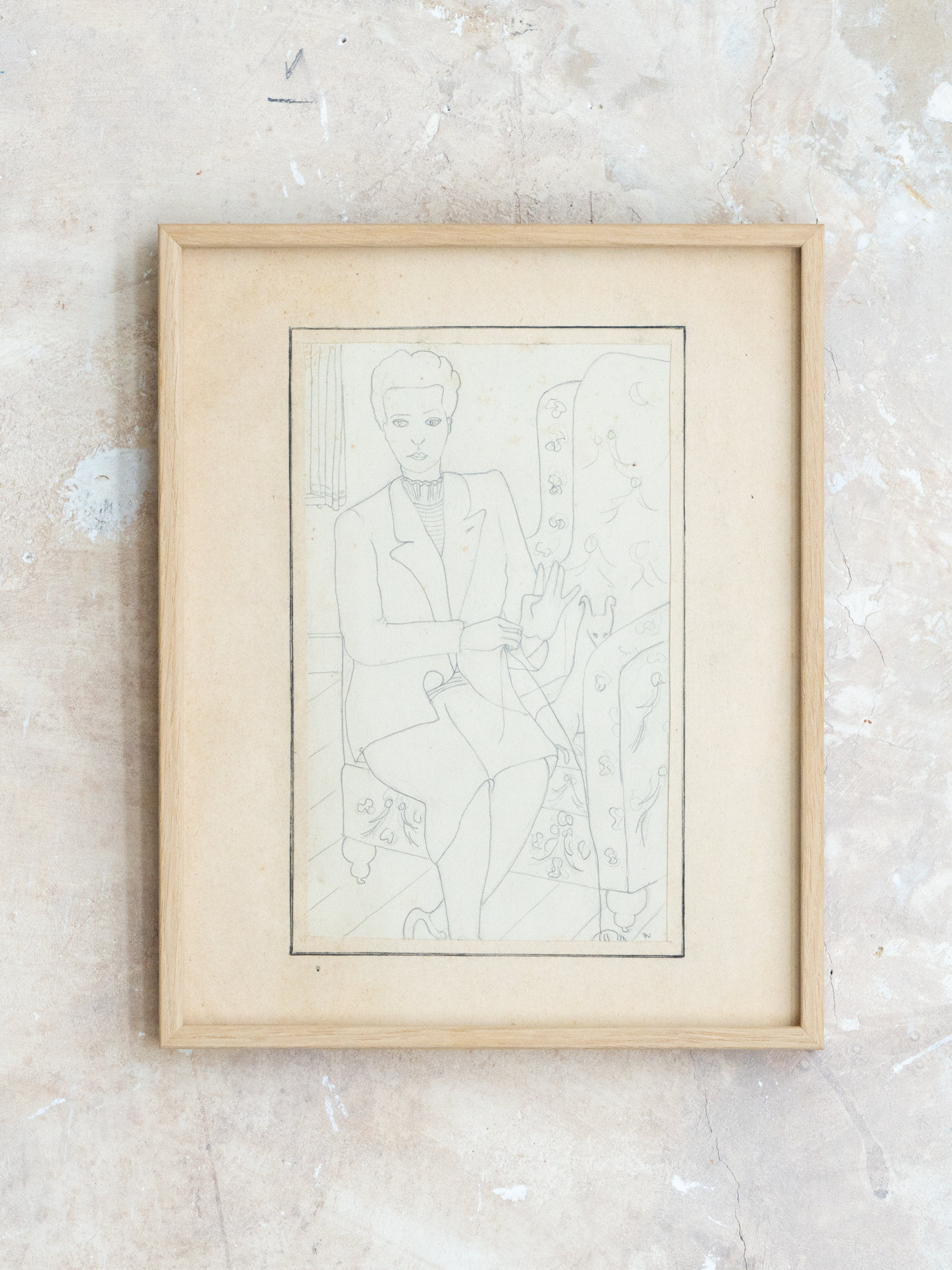 Jaqueline Nyns, Portrait With Dog