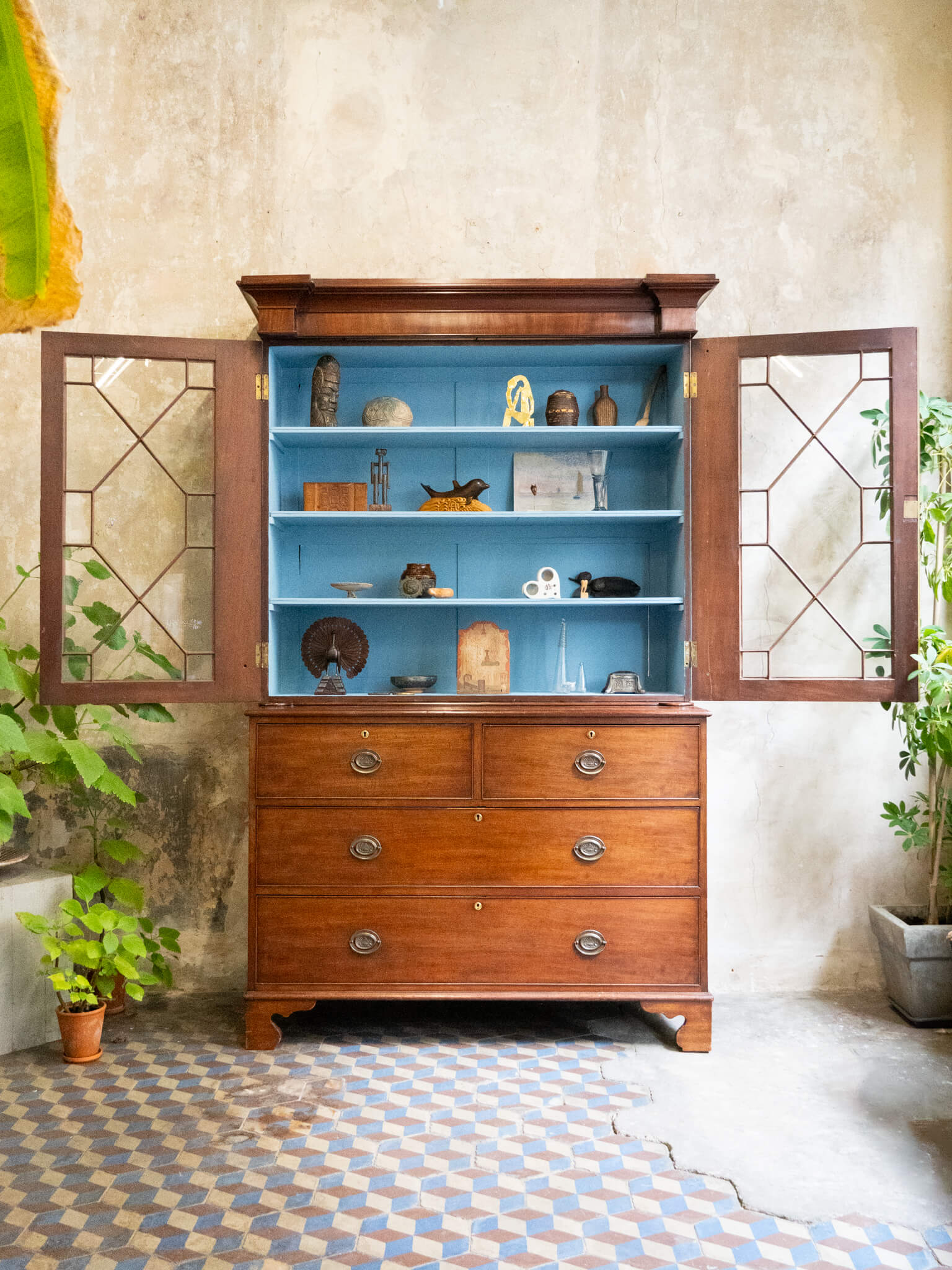 Trafalgar Glazed Bookcase