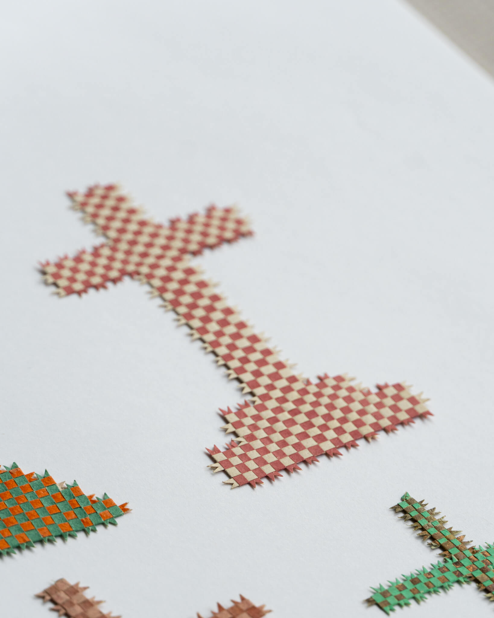 Woven Paper Crosses