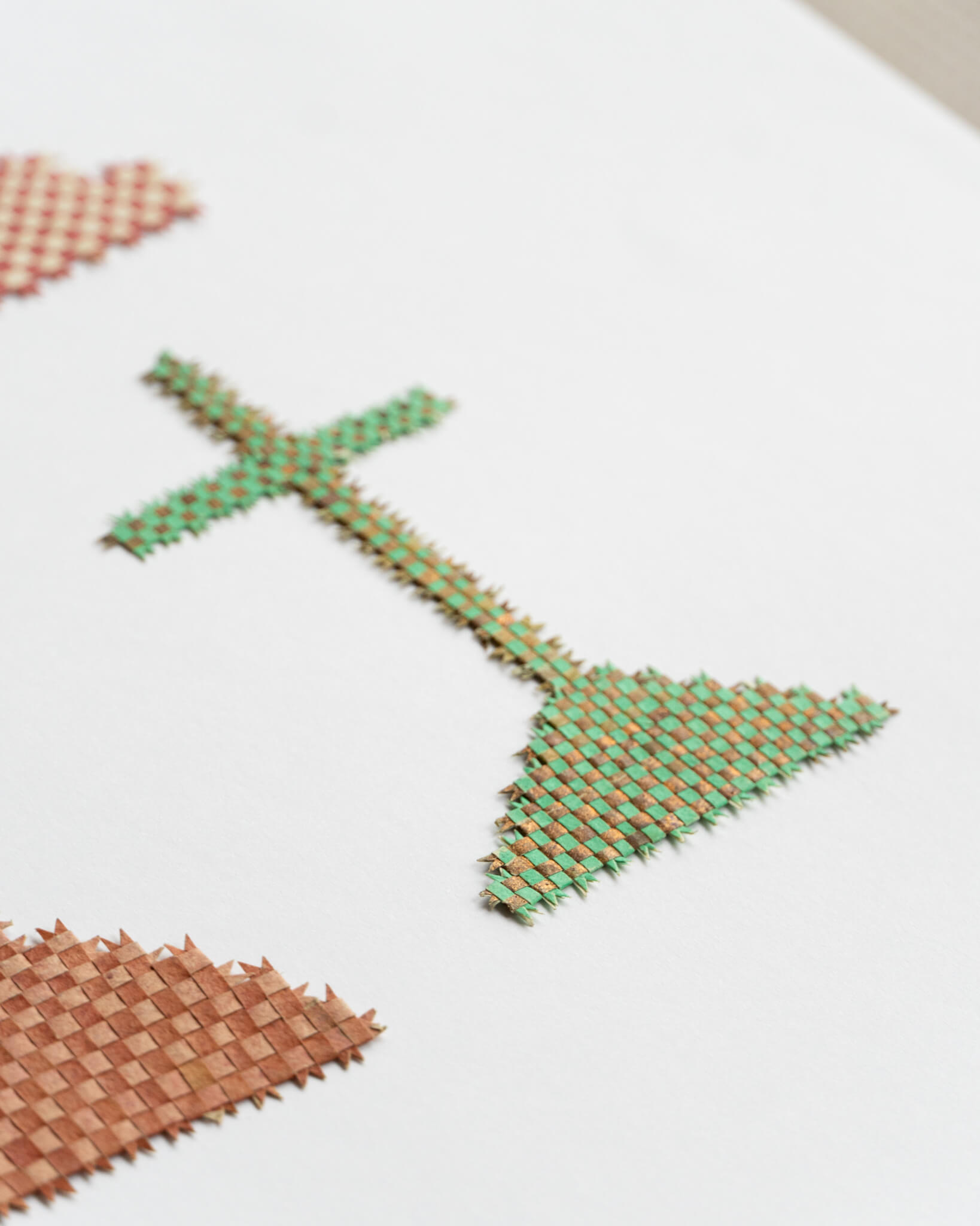 Woven Paper Crosses