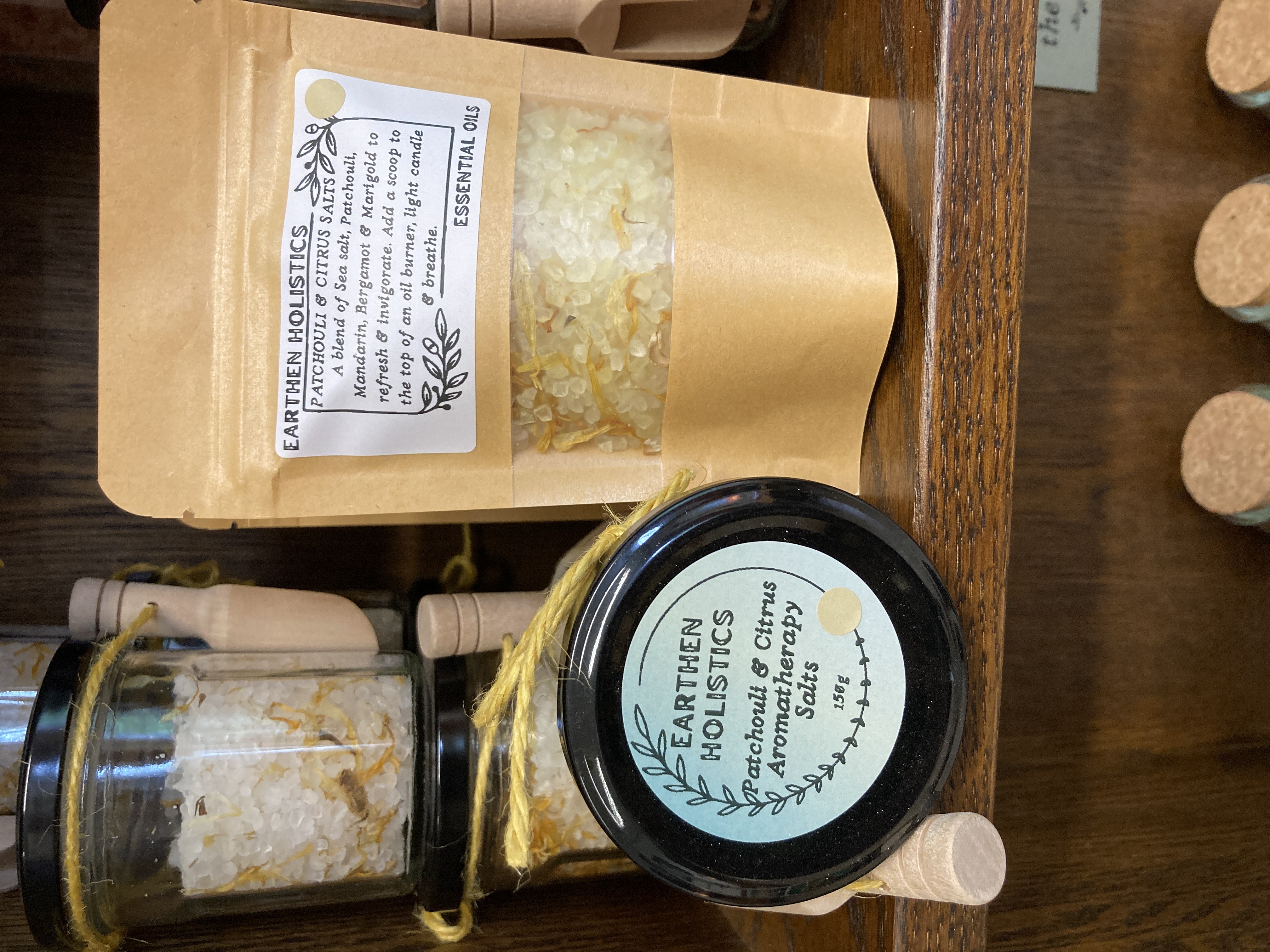 Aromatherapy Salts - Patchouli Mandarin Bergamot