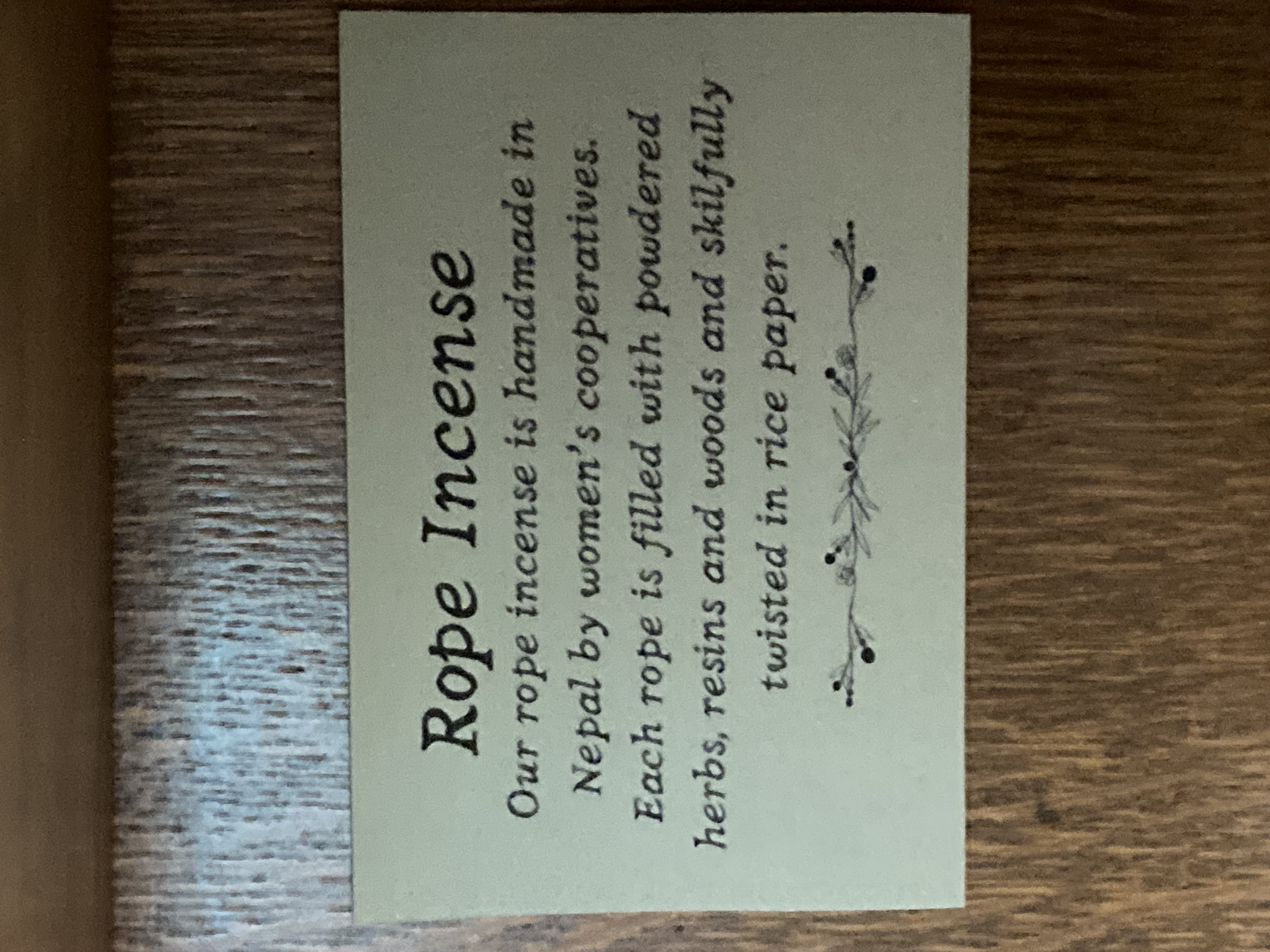 Himalayan Cedar Rope Incense 