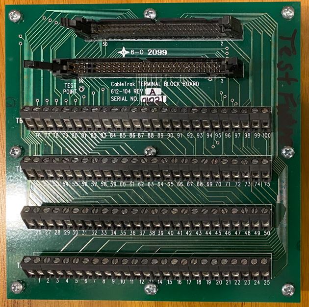 Terminal Block PC board (50 Position) (TBB-50) (100 POSITION TERMINAL BLOCK BOARD SHOWN)