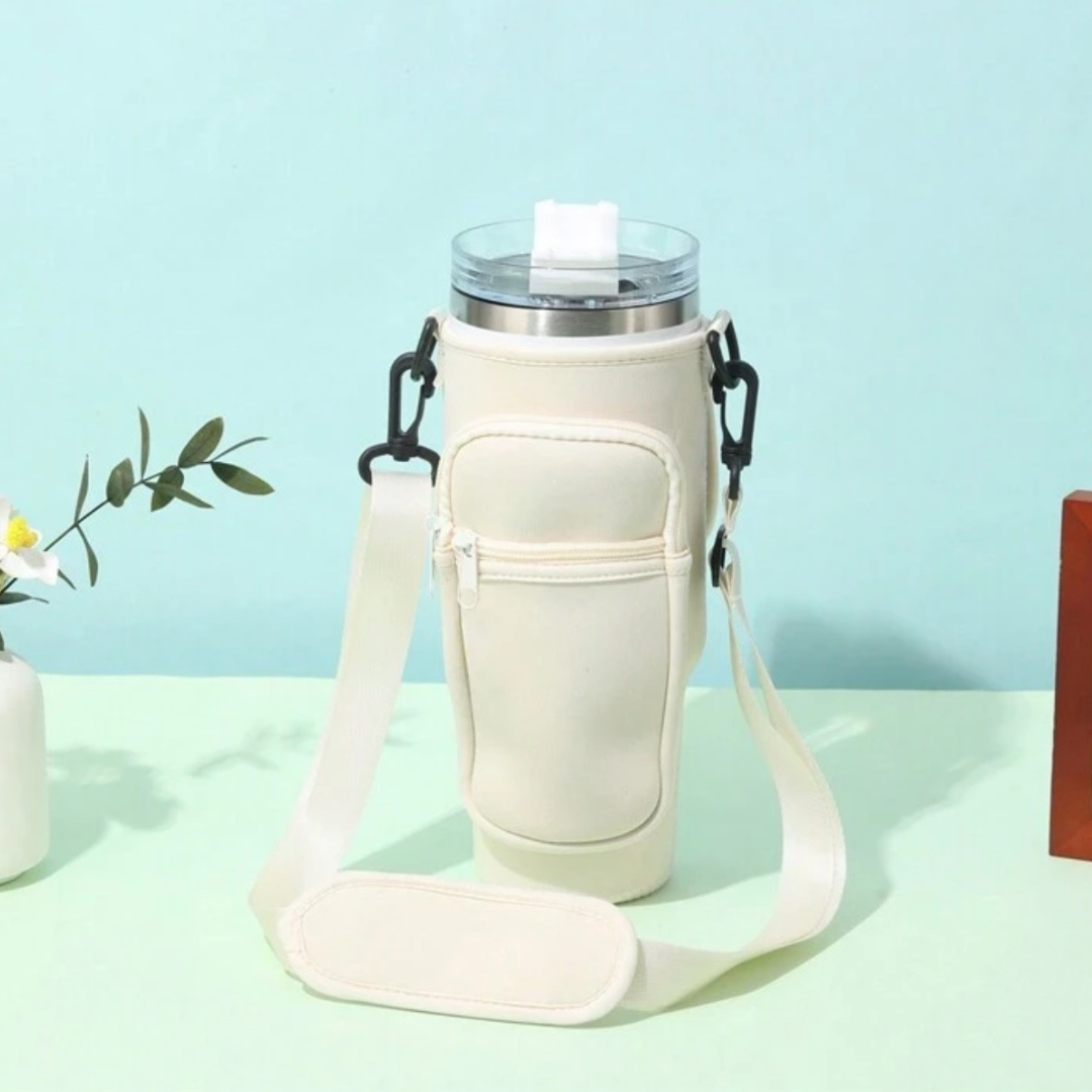 Portavasos con correa