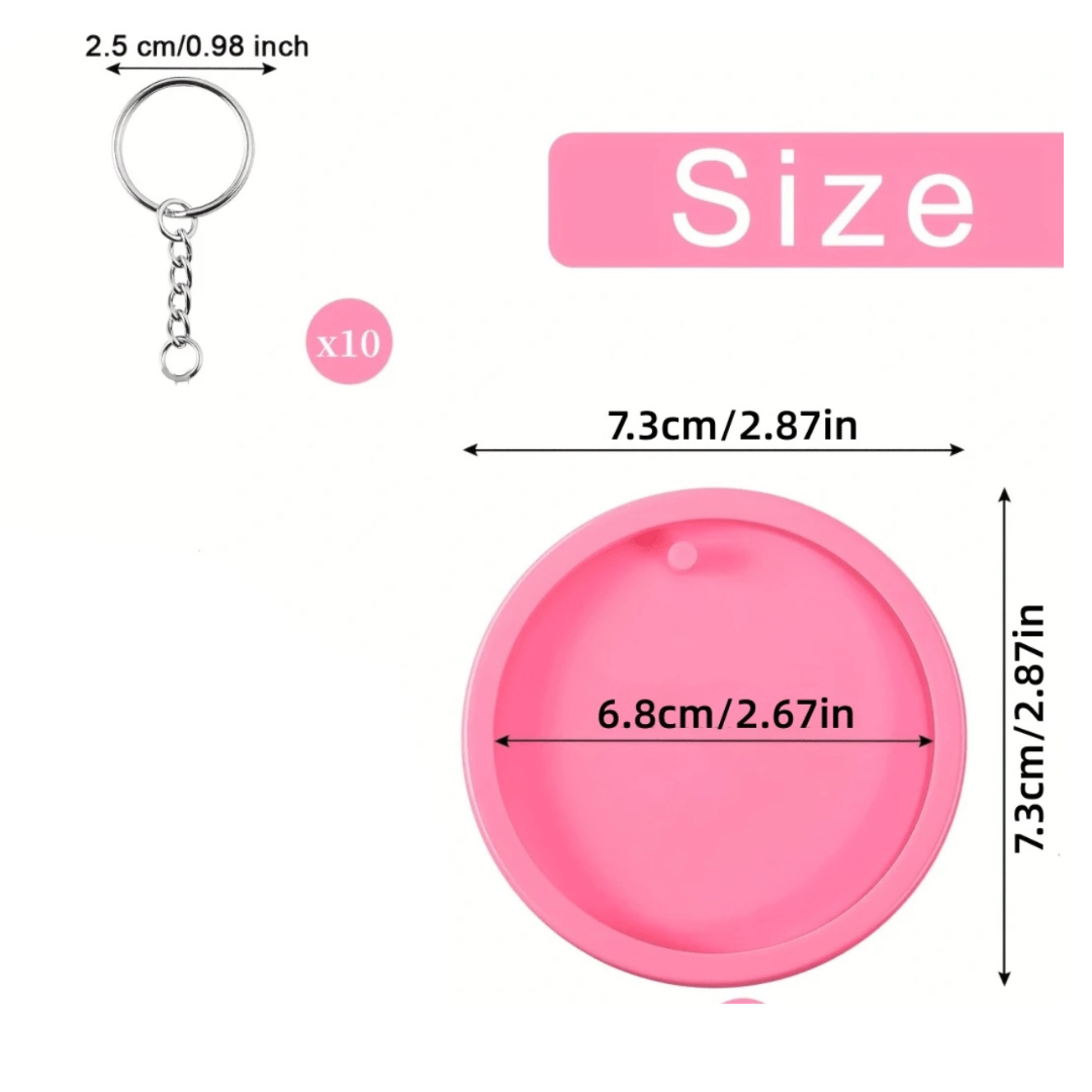 Moldes de silicona para llaveros