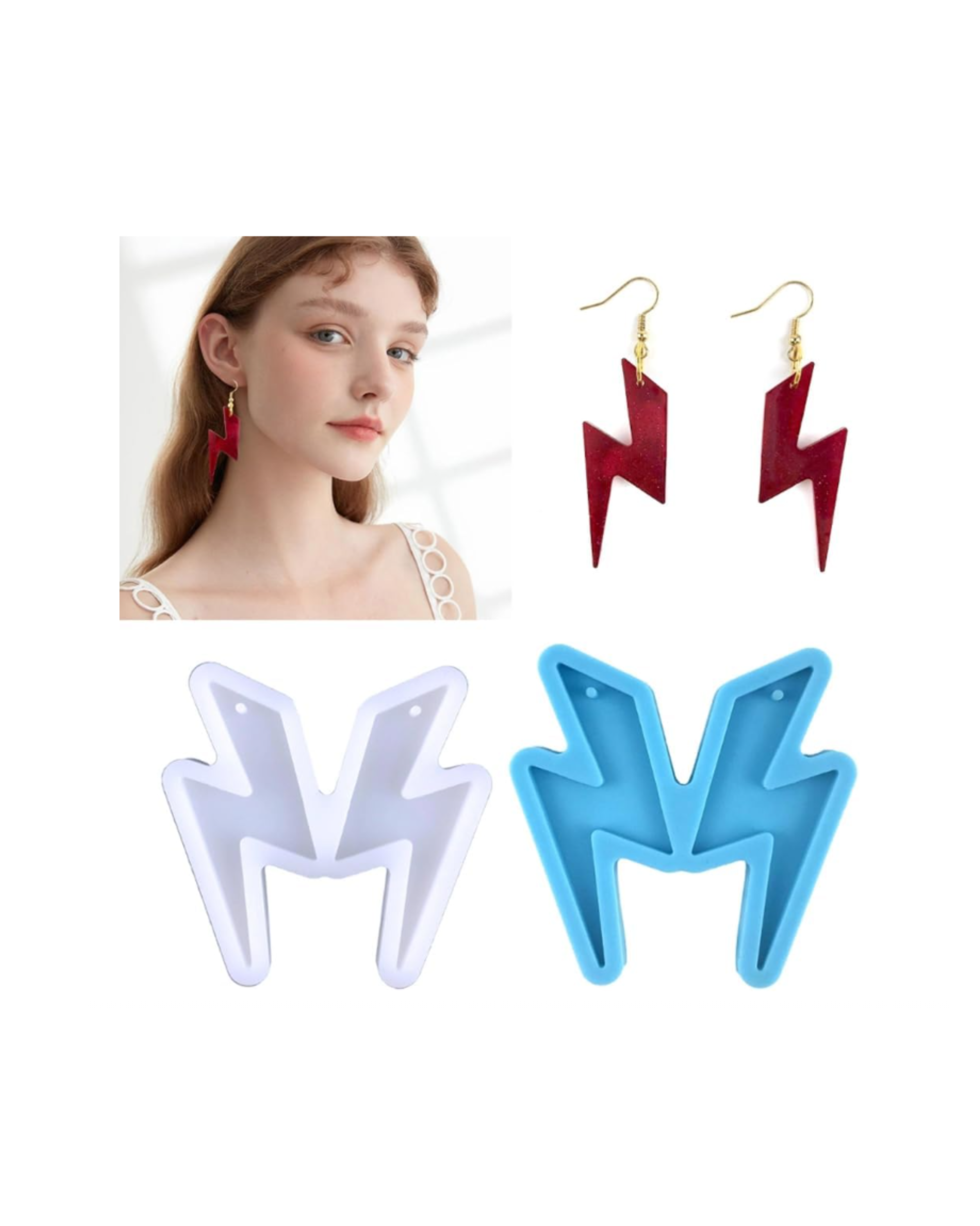 Molde de Silicona para Resina Rayo