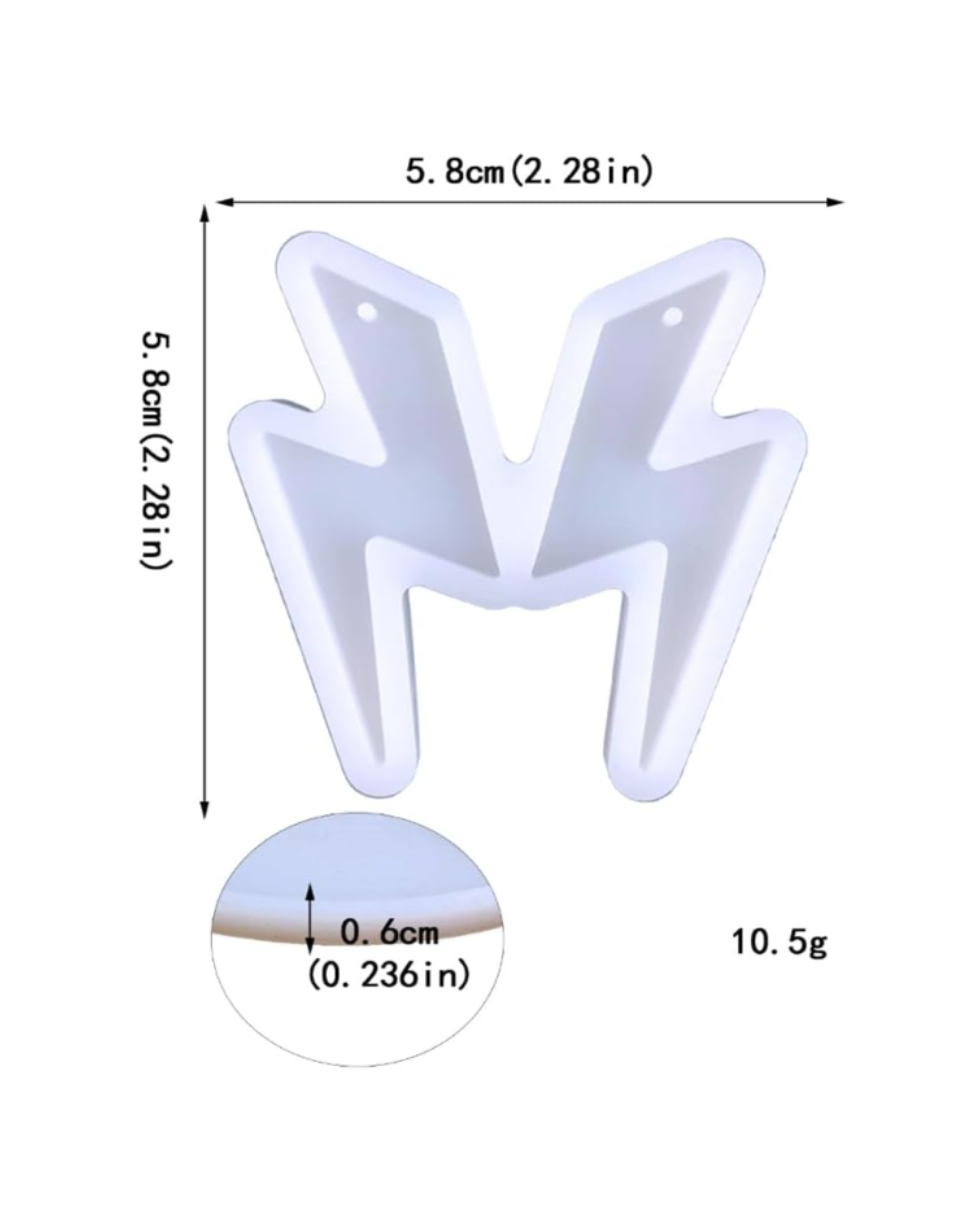 Molde de Silicona para Resina Rayo
