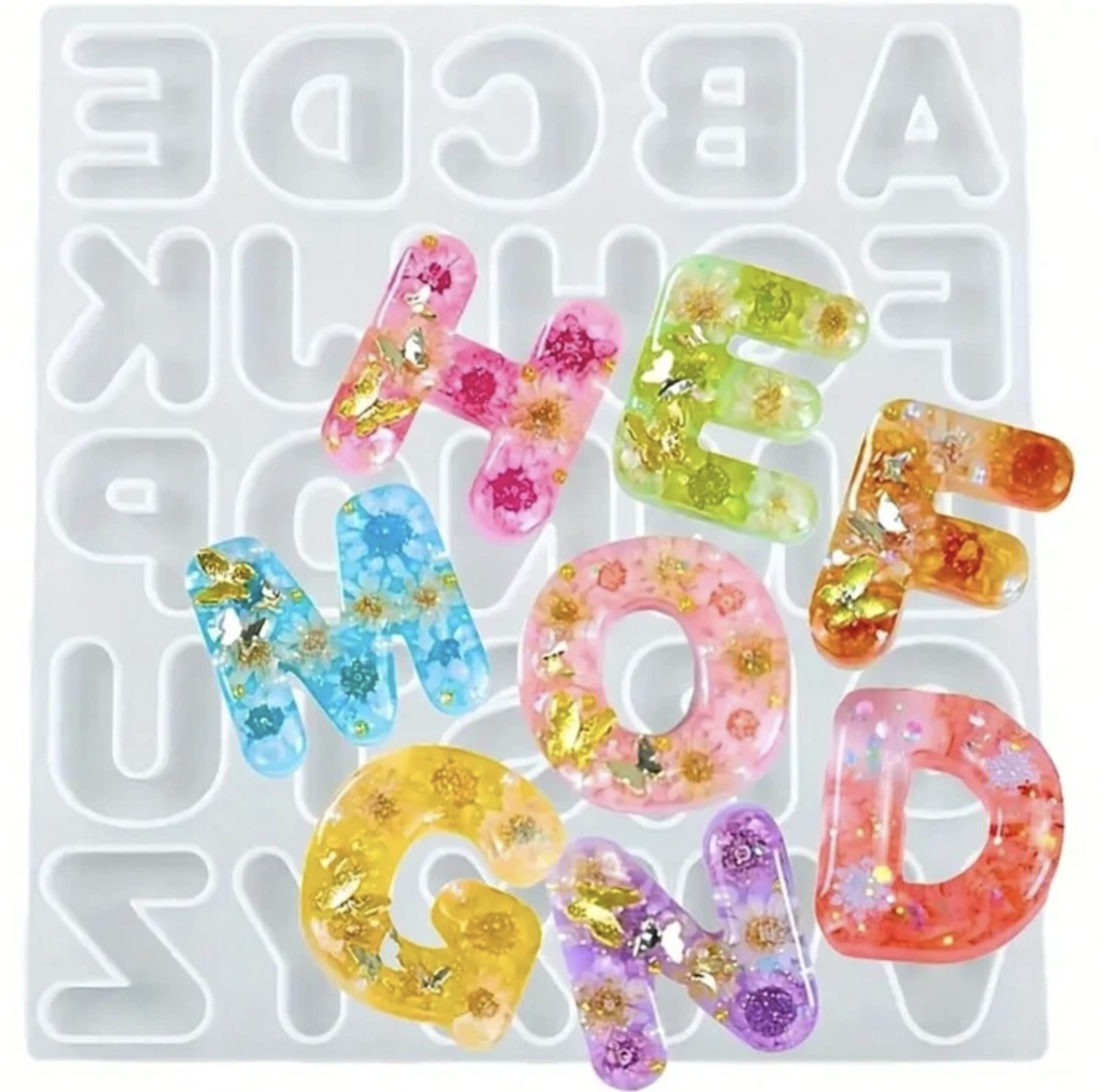 Molde de letras de silicona