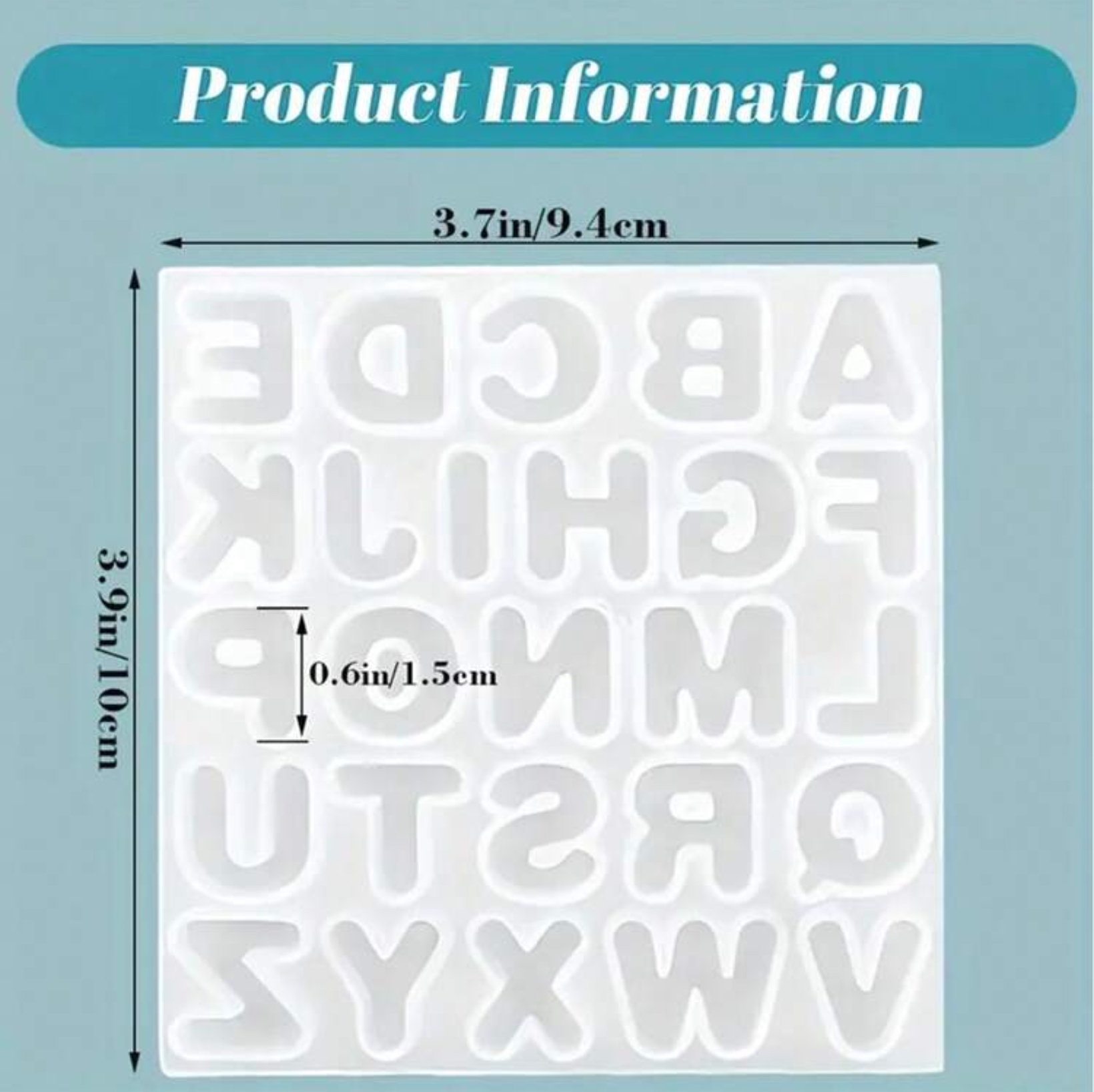 Molde de letras de silicona