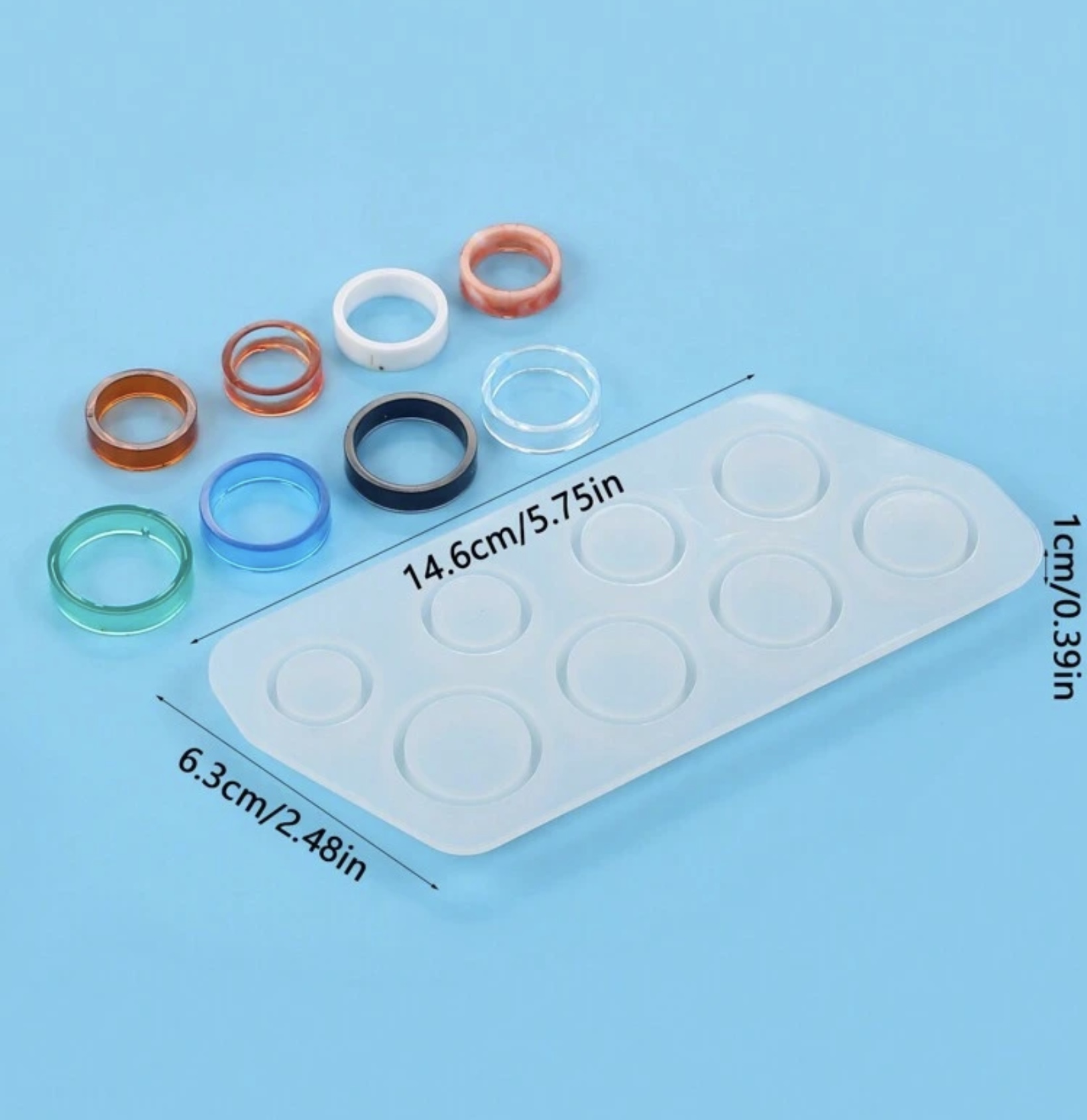 Molde de silicona para anillos