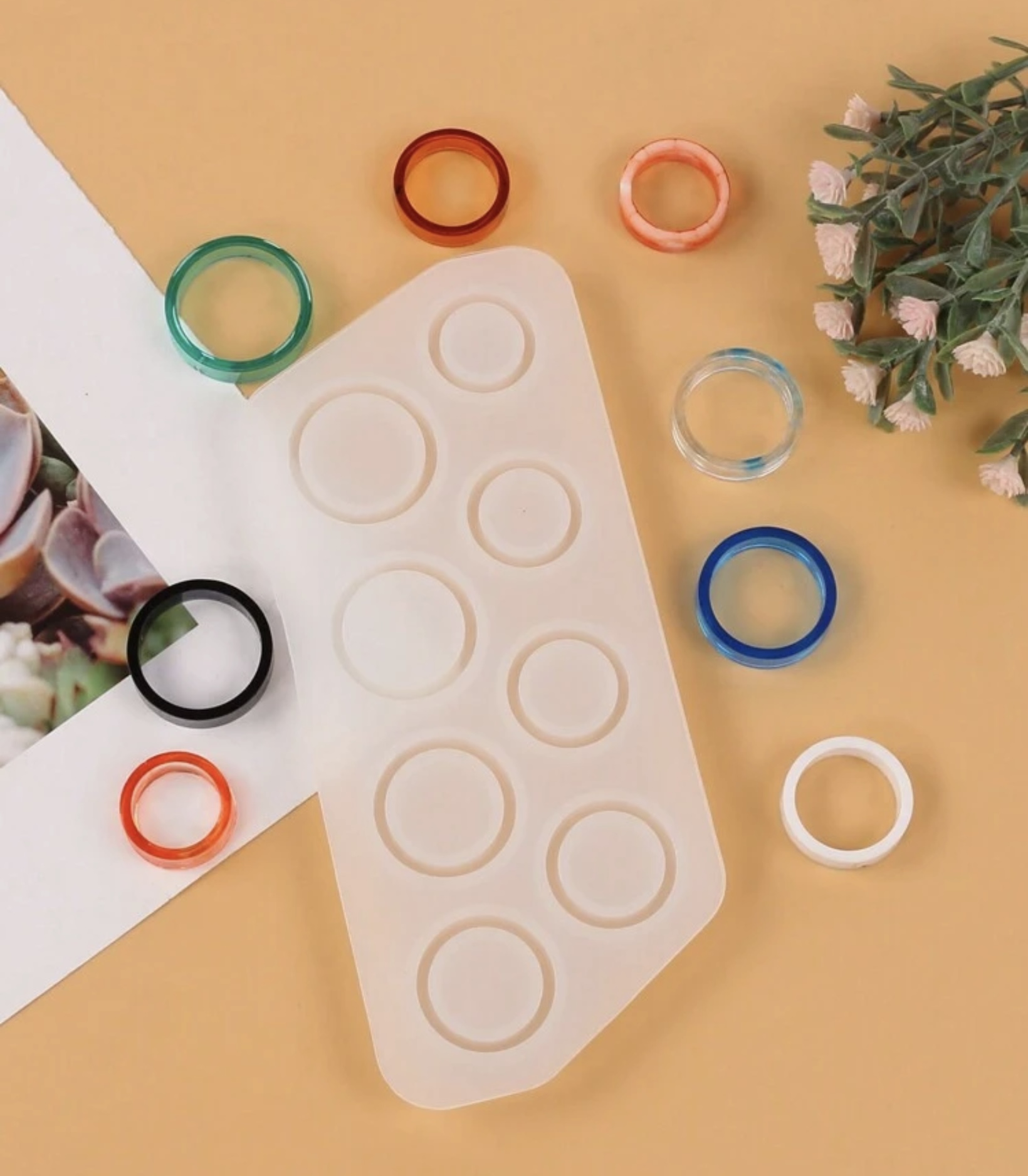 Molde de silicona para anillos