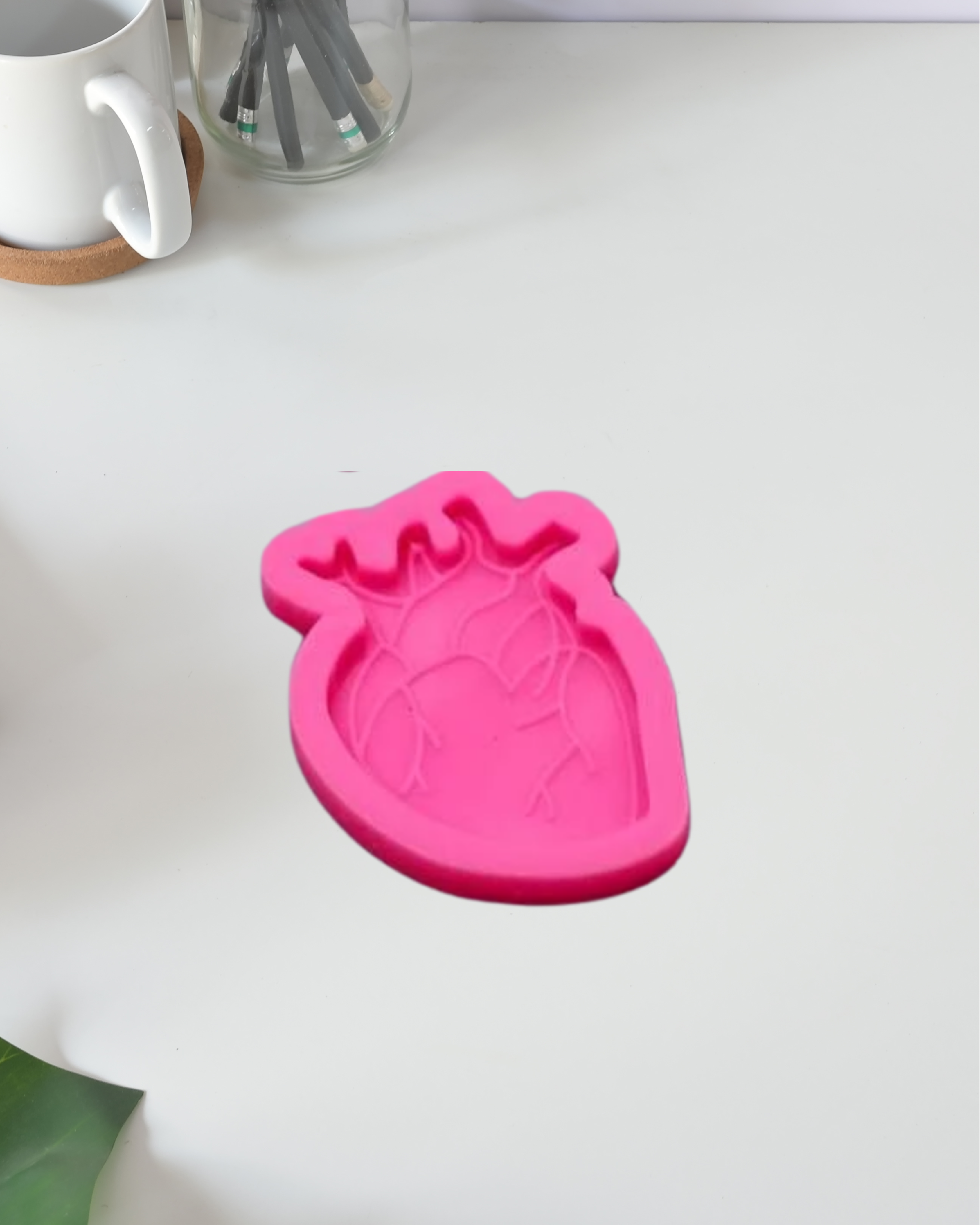 Molde de Silicona en Forma de Corazón