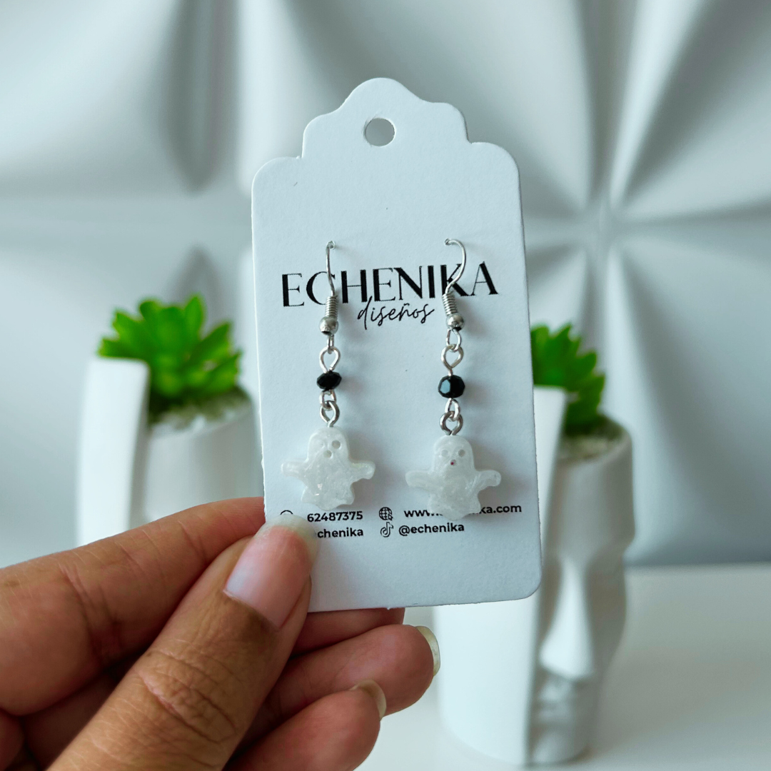 Pendientes fantasmas de Halloween
