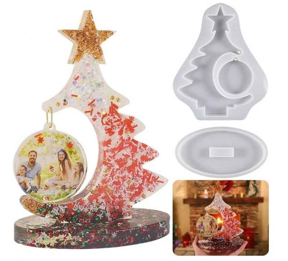 Moldes de silicona para árbol de navidad