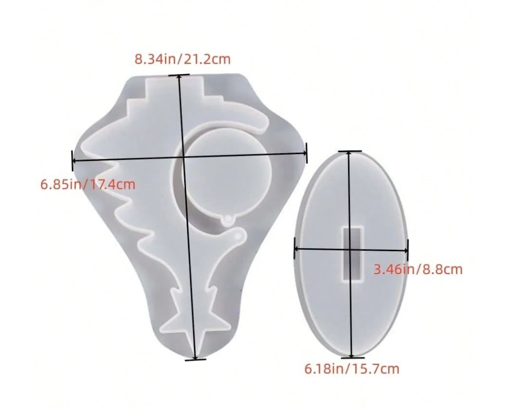 Moldes de silicona para árbol de navidad