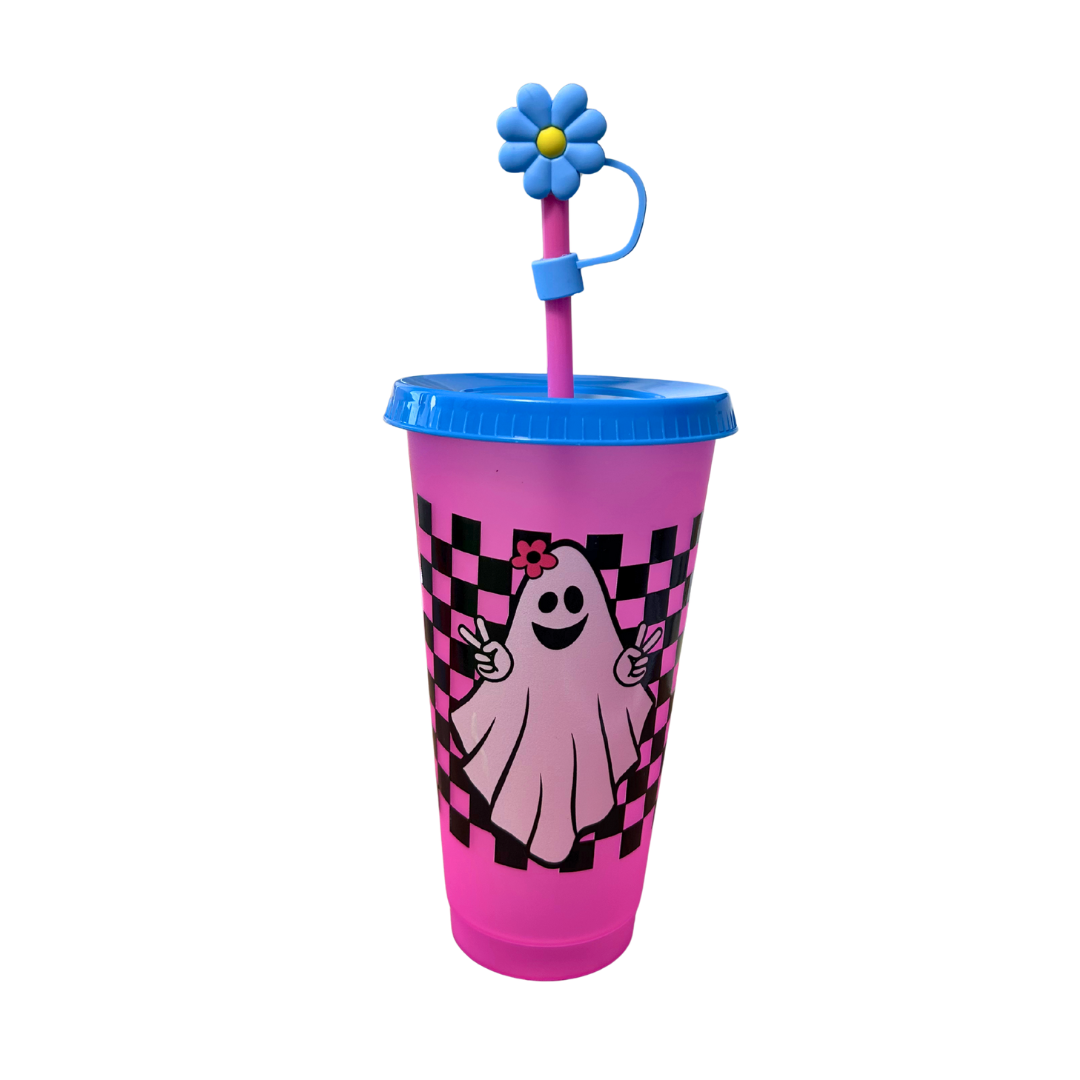 Vaso rosa de fantasma