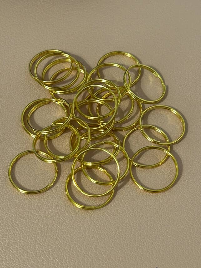 Aros dobles dorados