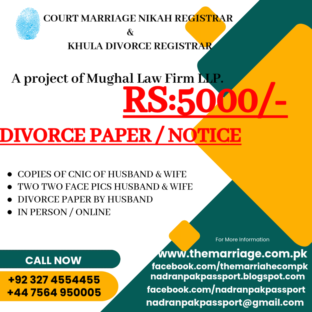 Divorce Paper Notice