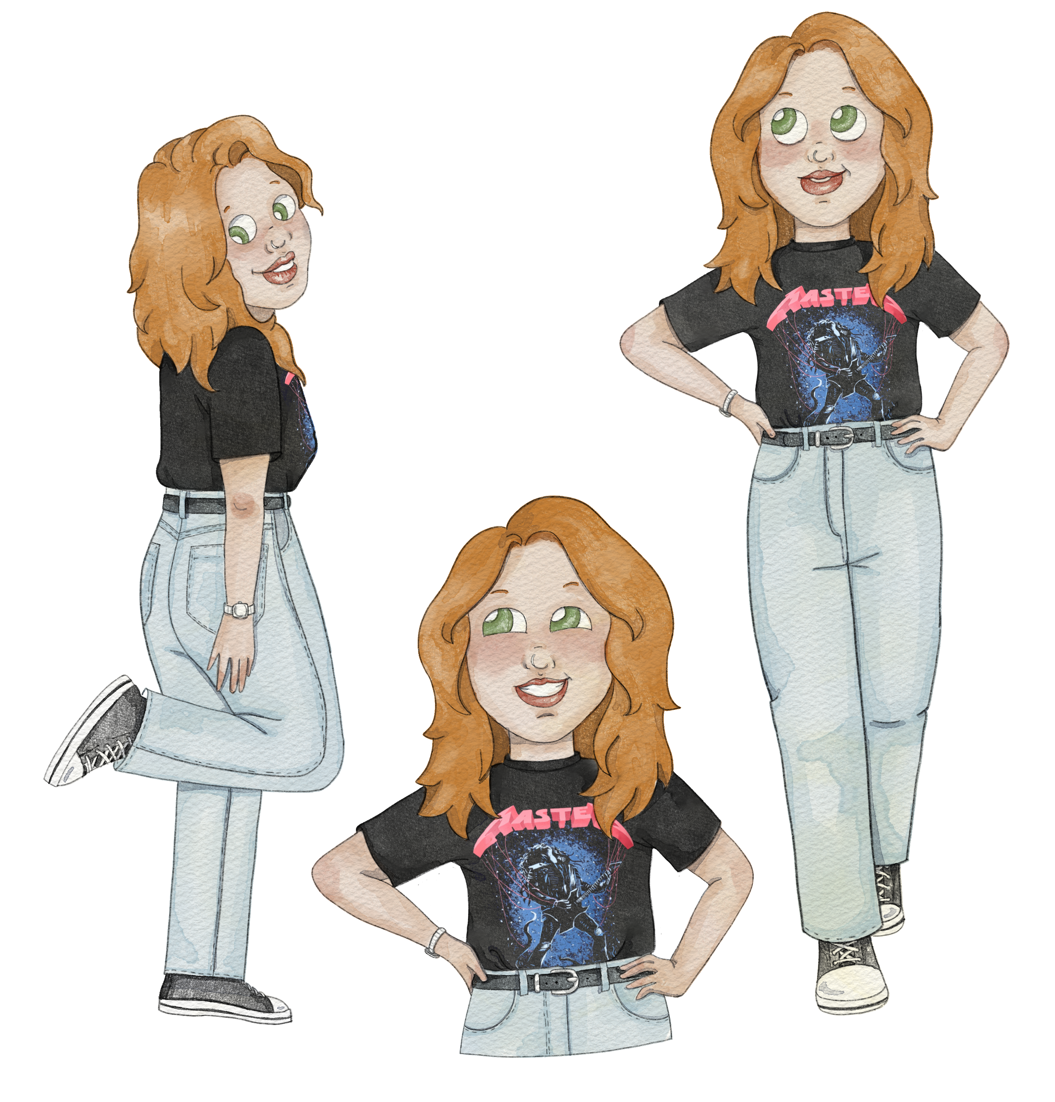 Caricatura - 3 poses