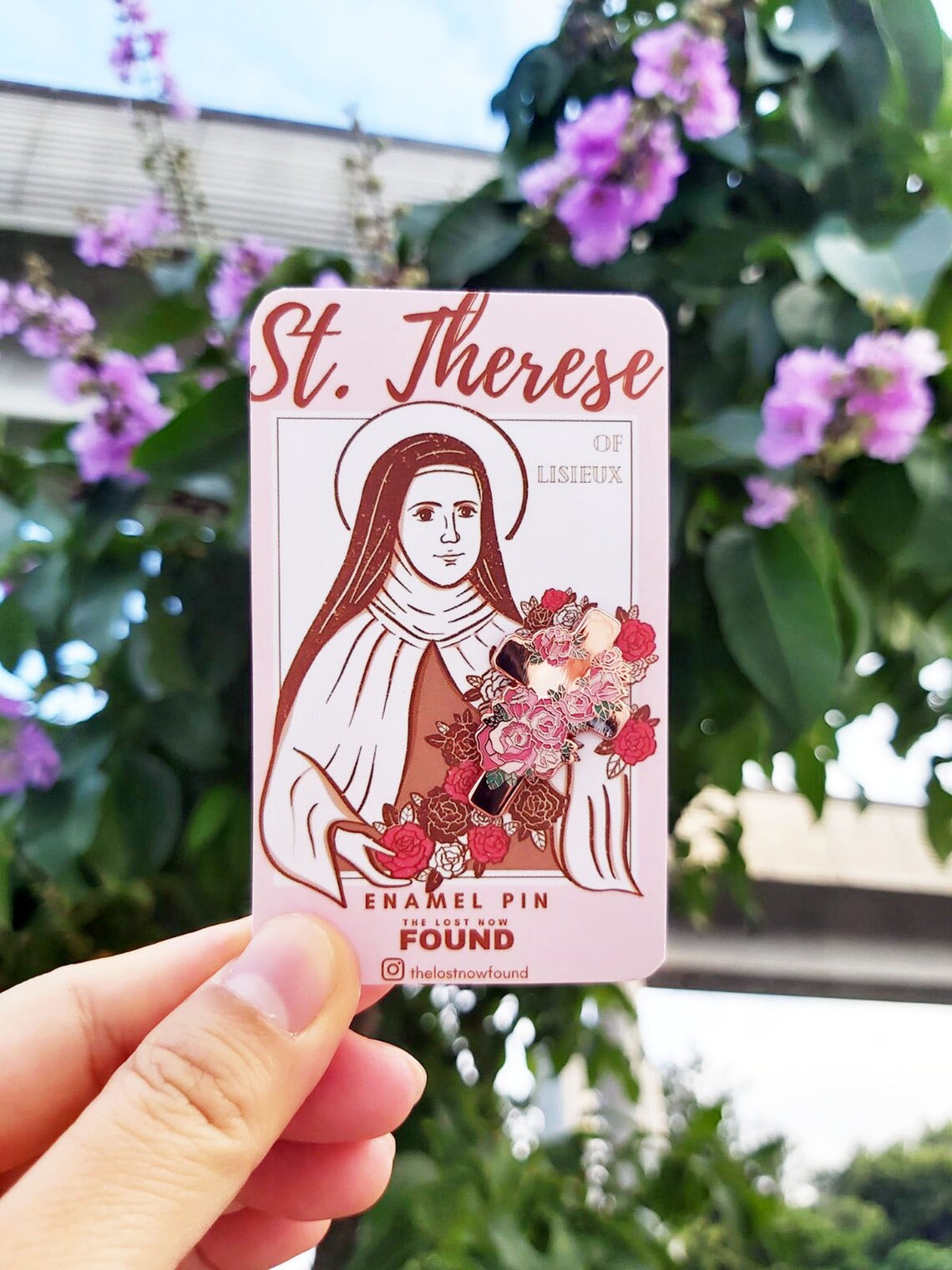 St. Therese of Lisieux Cross Pin