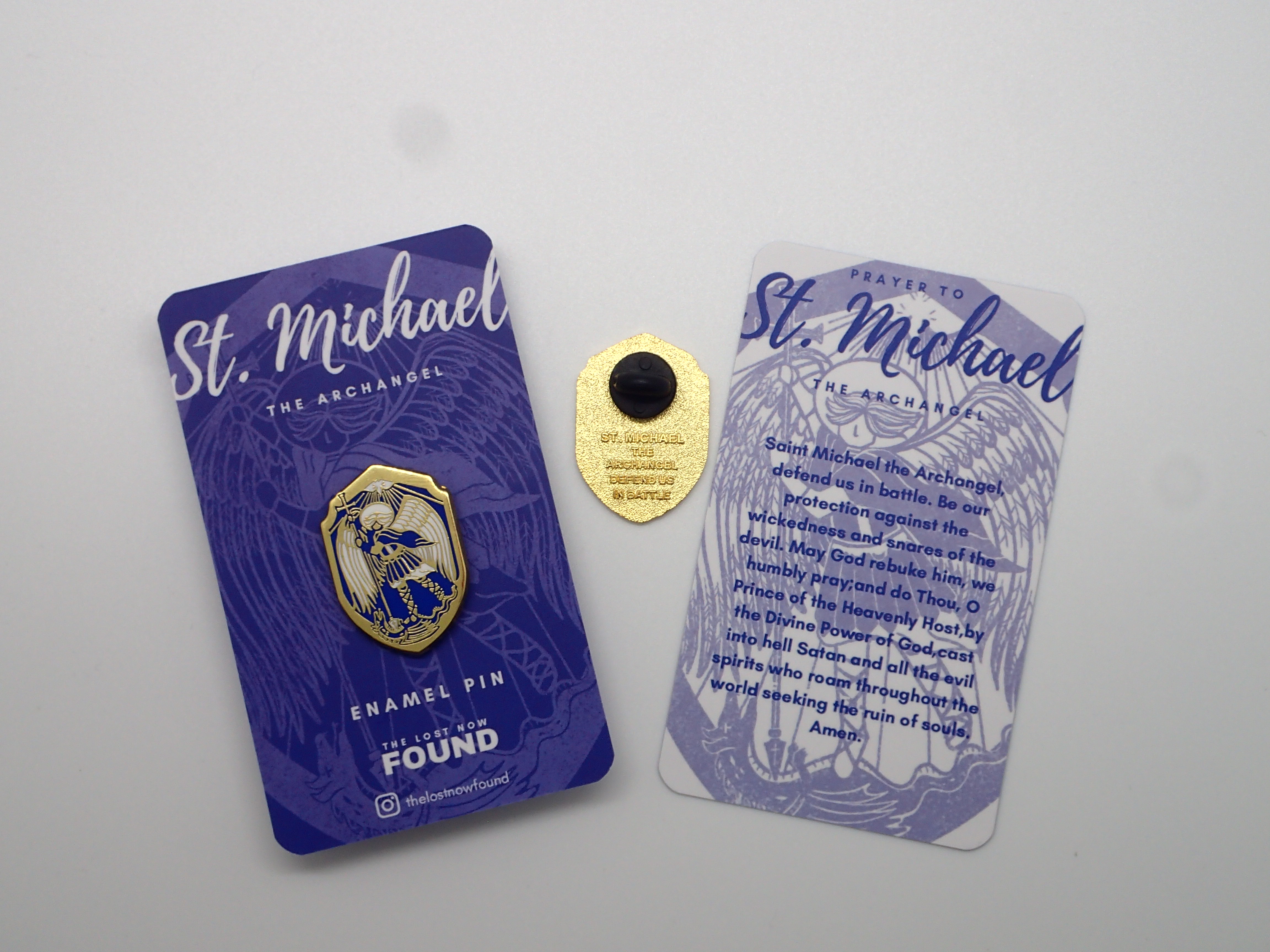 St. Michael the Archangel Shield Pin