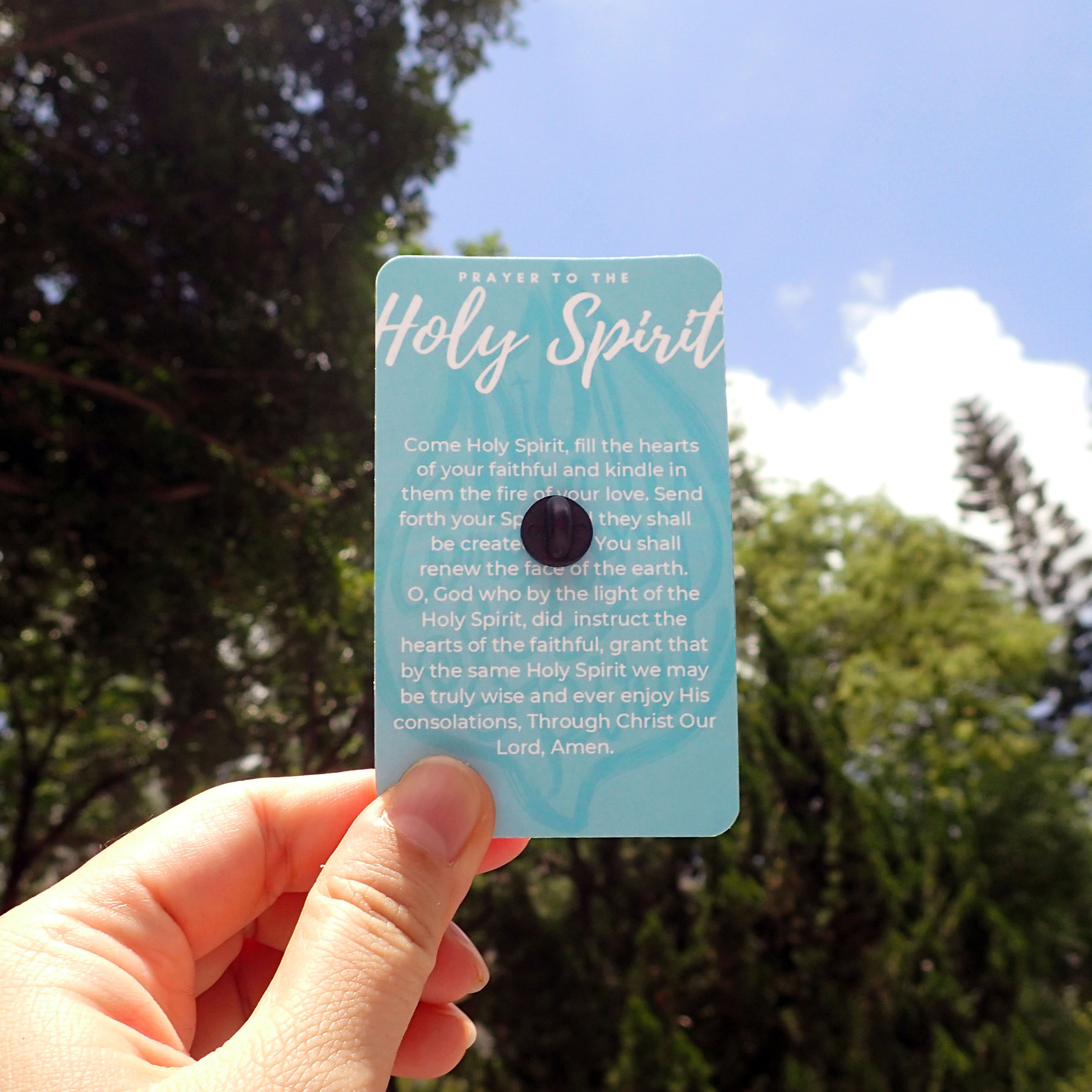 Holy Spirit Enamel Pin