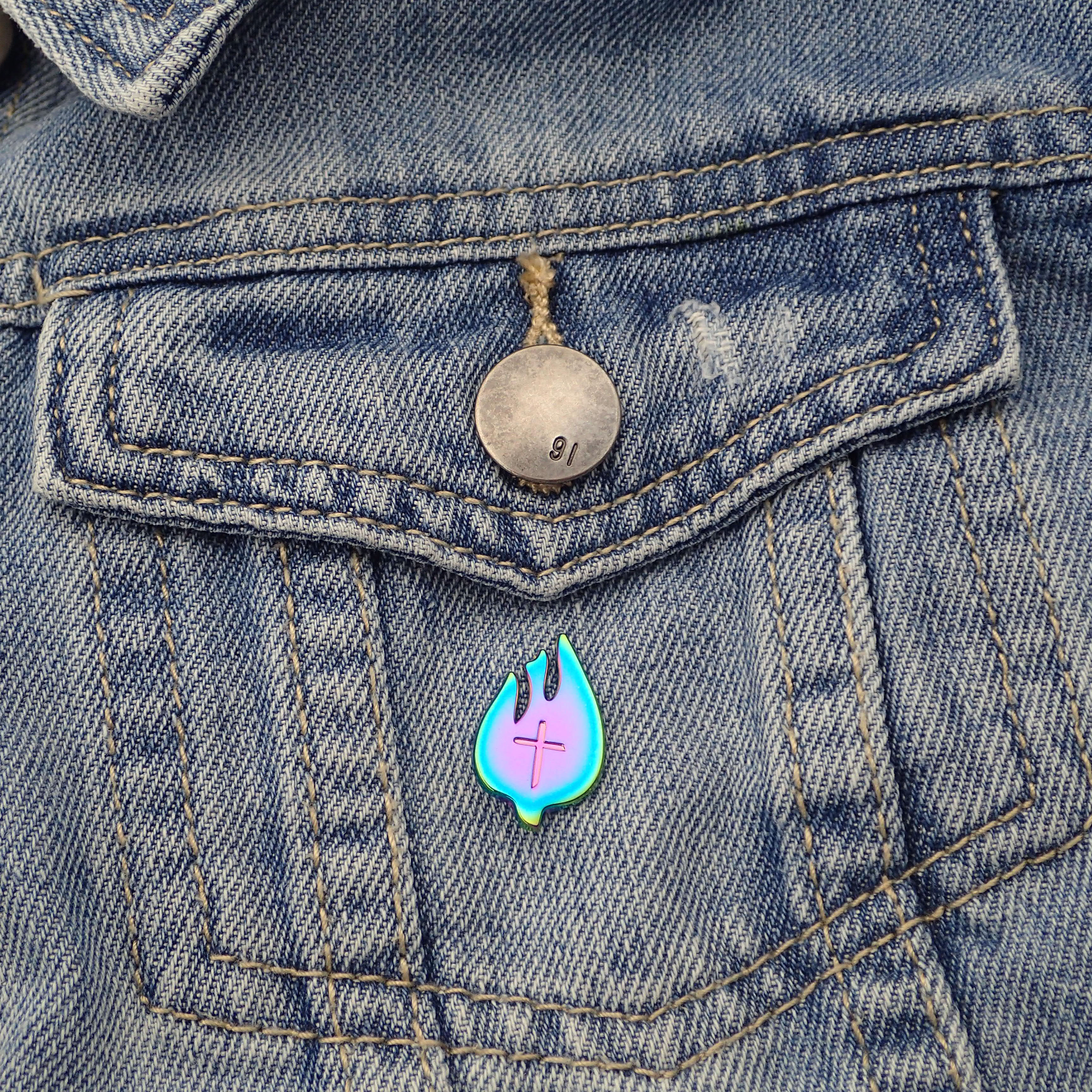 Holy Spirit Enamel Pin