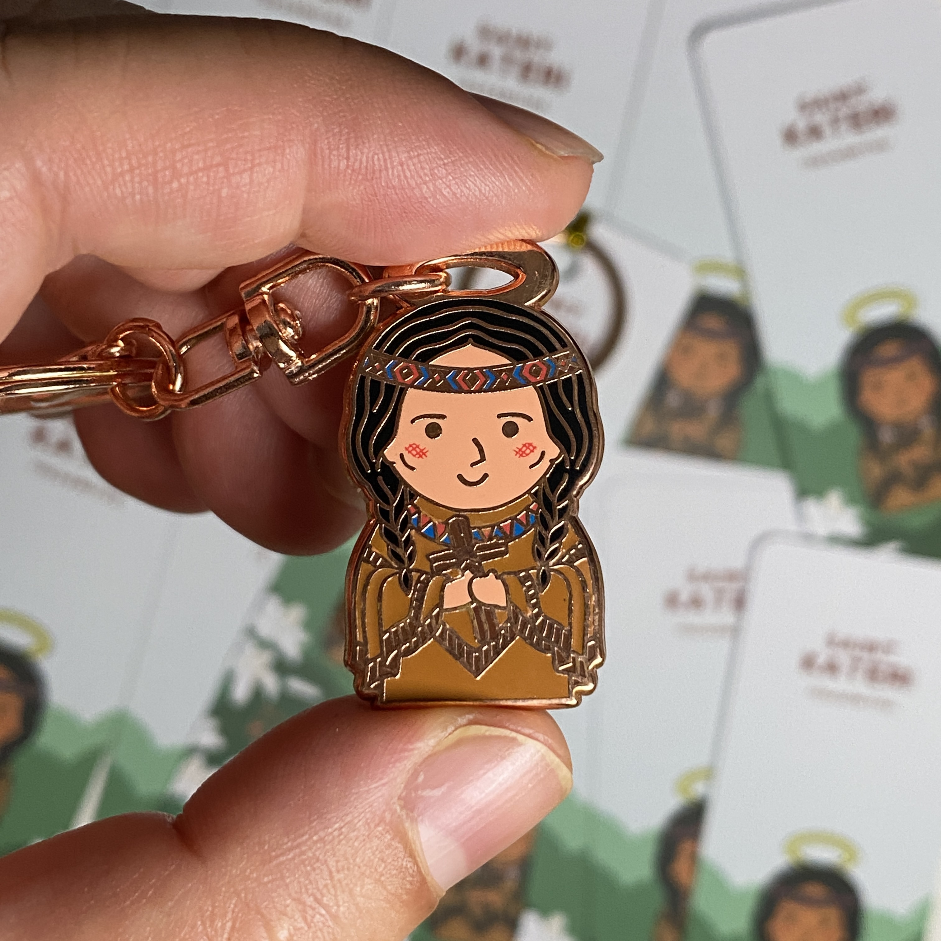 St. Kateri Tekakwitha Keychain