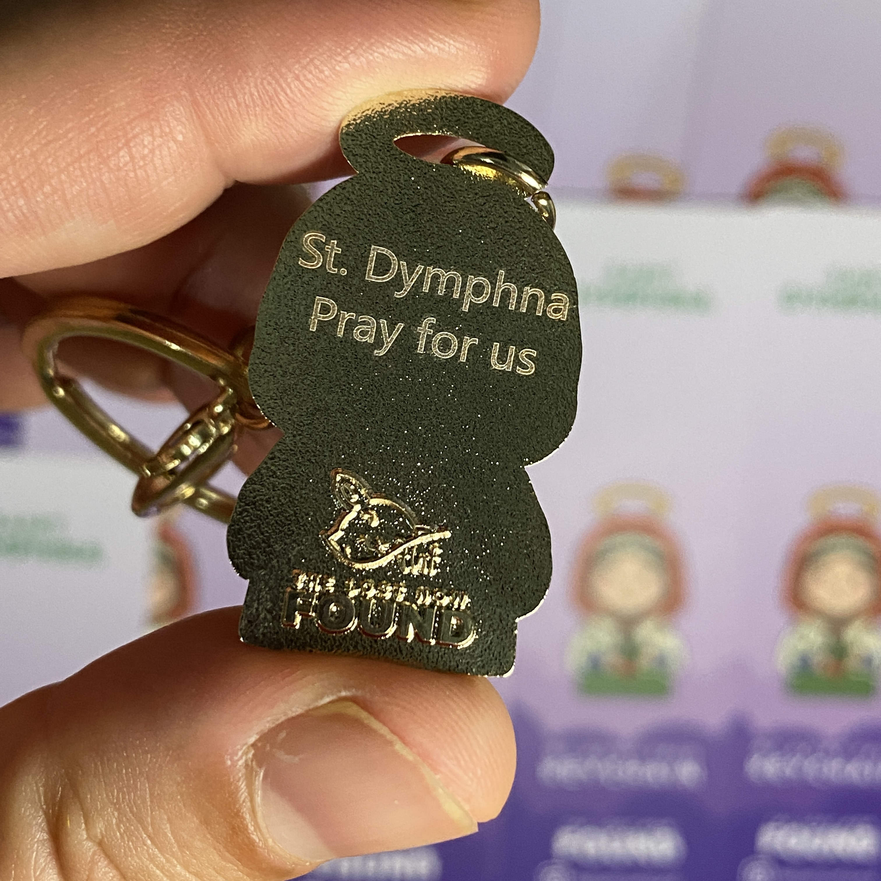 ST. Dymphna of  IRELAND Keychain
